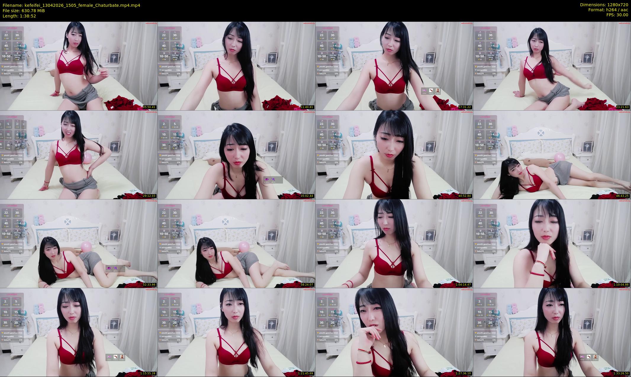 kefeifei — 99 minute Chaturbate female cam show recording, 720p, Apr 13, 2026