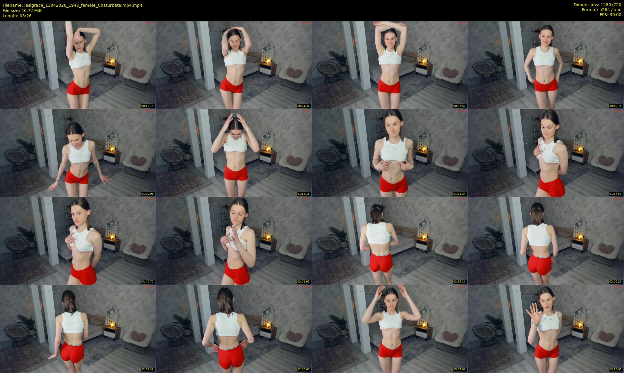 lesigrace — 4 minute Chaturbate female cam show recording, 720p, Apr 13, 2026