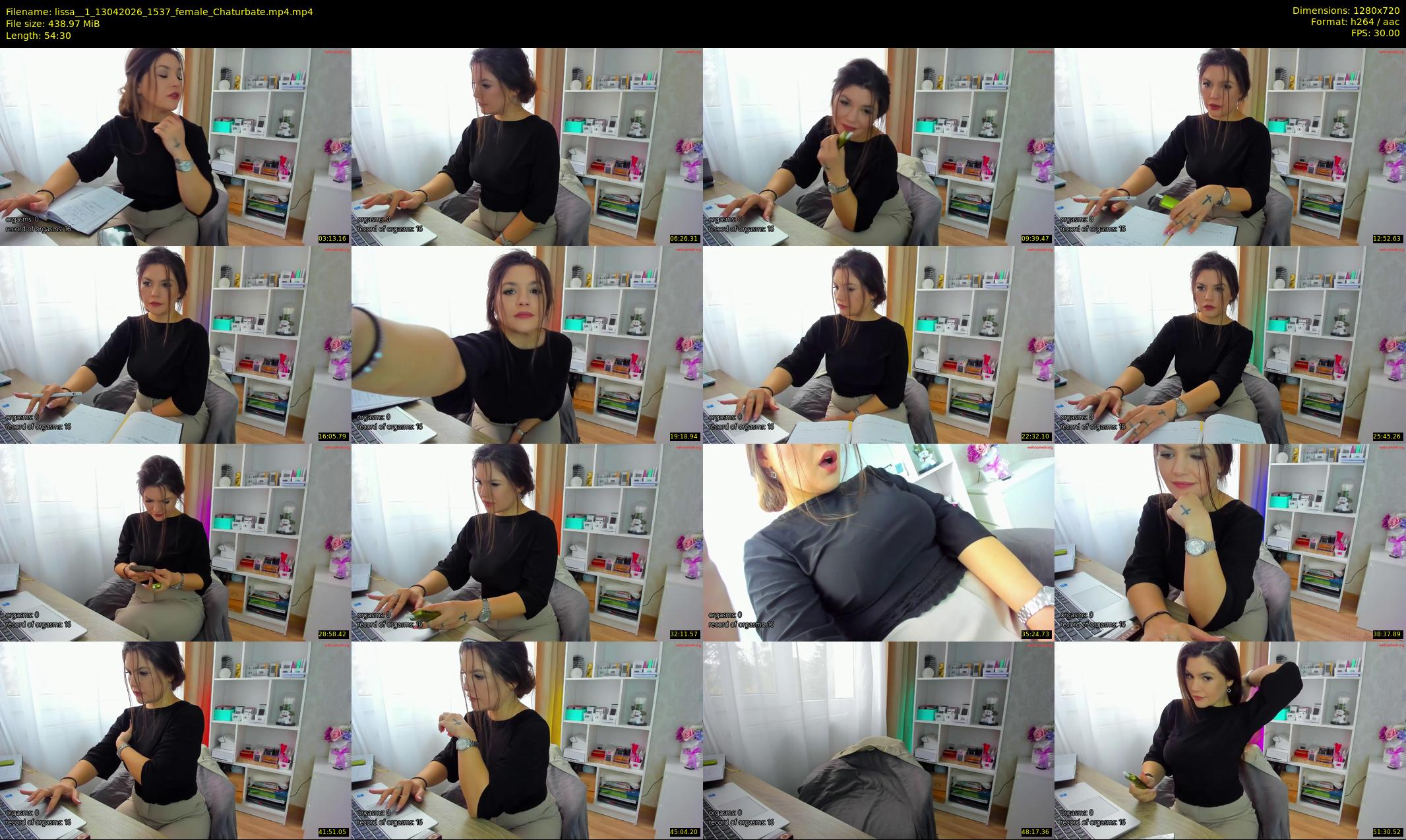lissa__1 — 55 minute Chaturbate female cam show recording, 720p, Apr 13, 2026