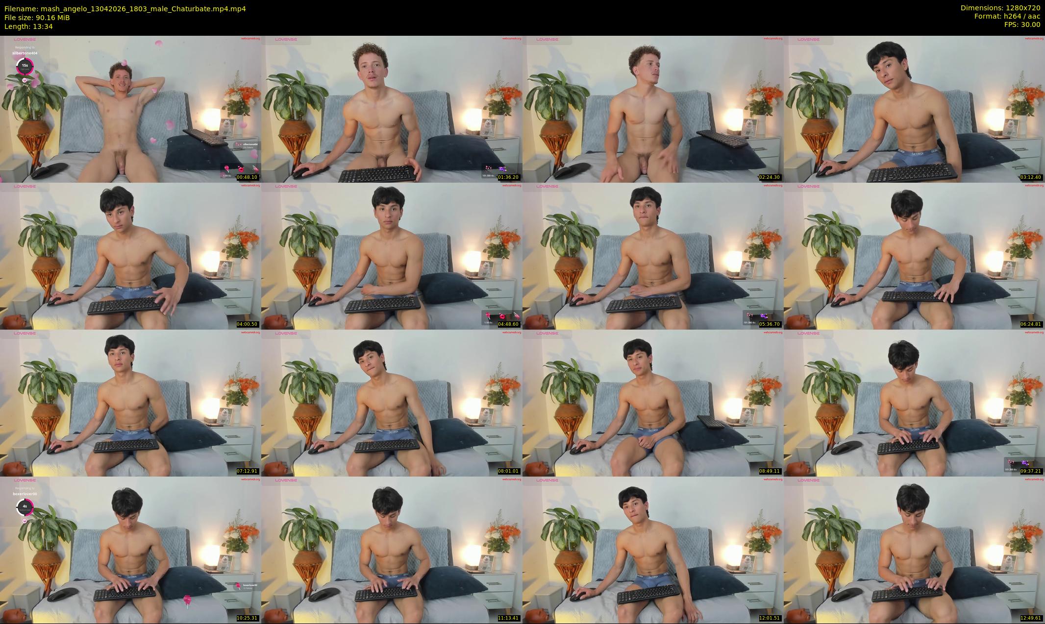 mash_angelo — 14 minute Chaturbate male cam show recording, 720p, Apr 13, 2026