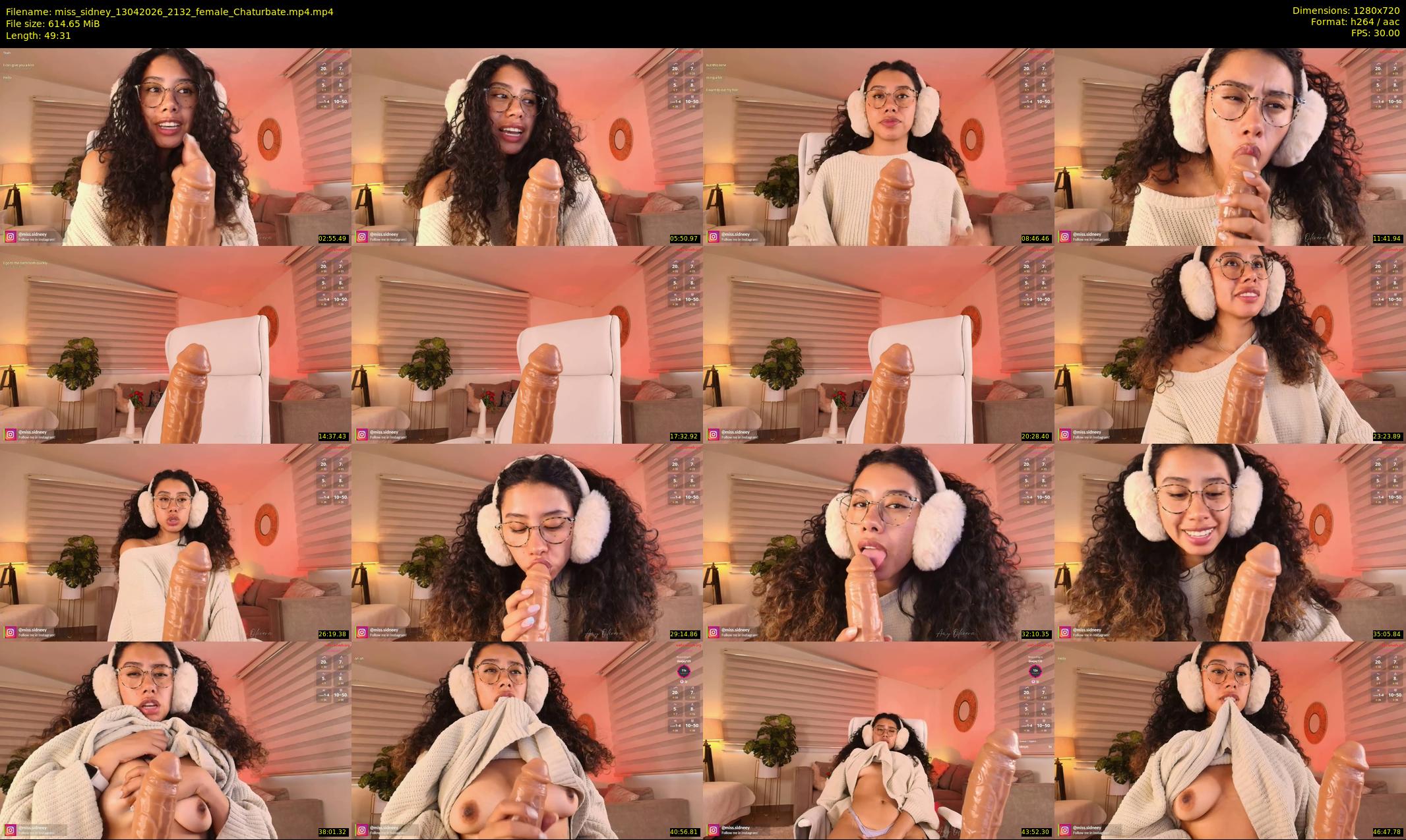 miss_sidney — 50 minute Chaturbate female cam show recording, 720p, Apr 13, 2026