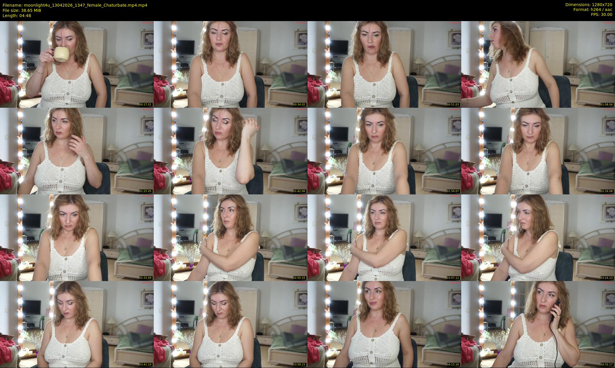 moonlight4u — 5 minute Chaturbate female cam show recording, 720p, Apr 13, 2026