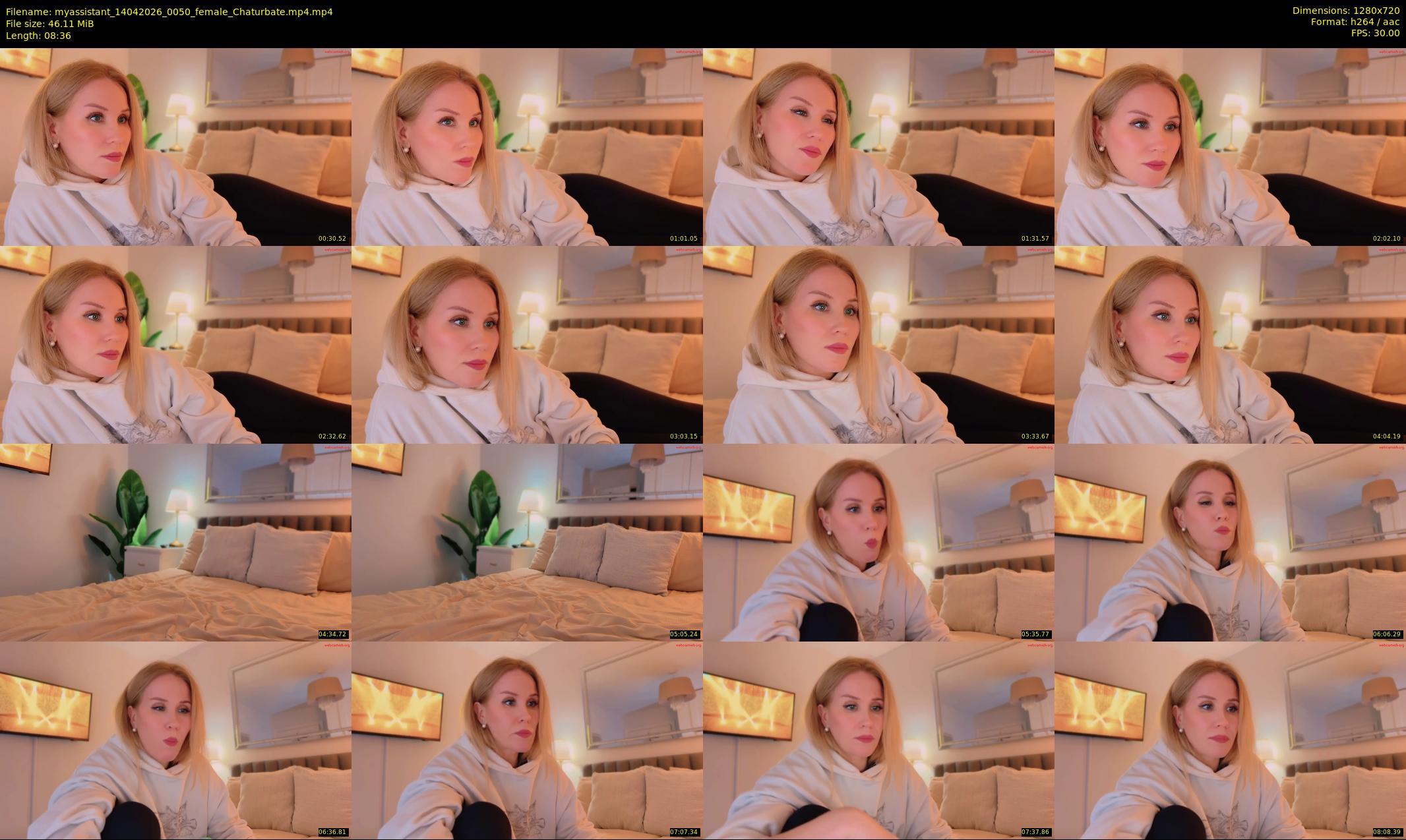 myassistant — 9 minute Chaturbate female cam show recording, 720p, Apr 14, 2026