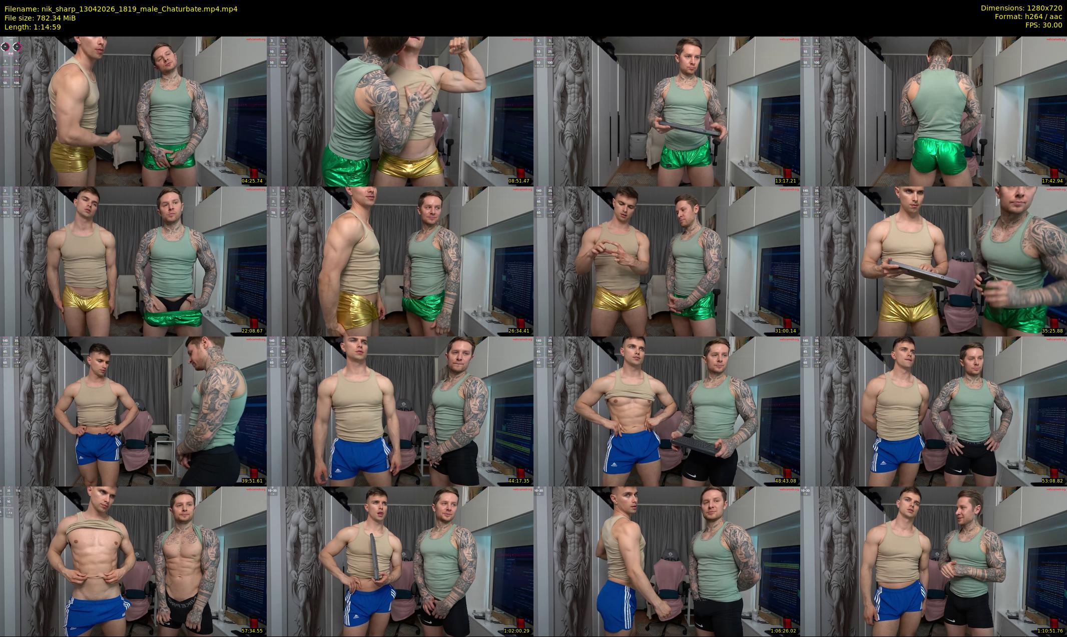 nik_sharp — 75 minute Chaturbate male cam show recording, 720p, Apr 13, 2026