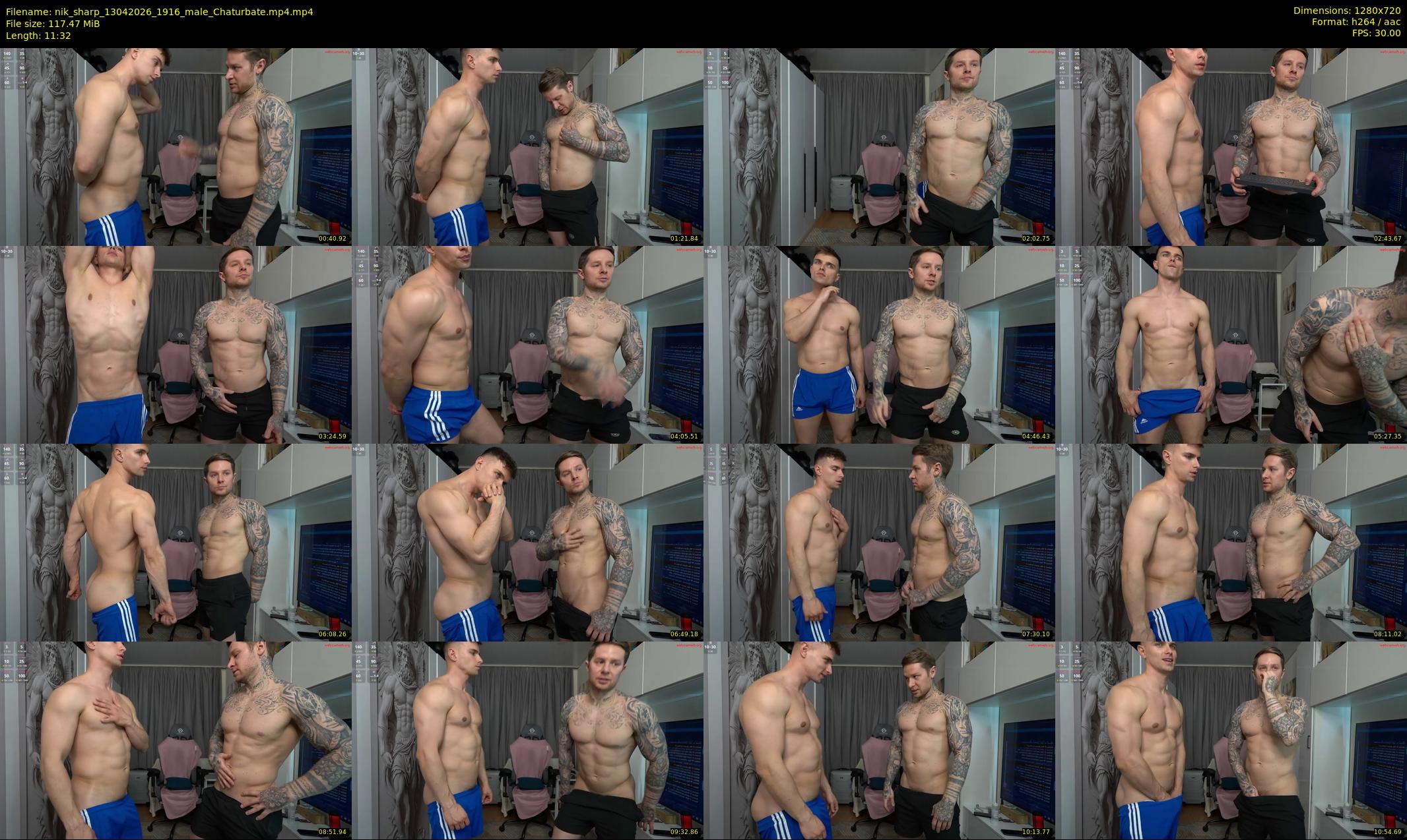 nik_sharp — 12 minute Chaturbate male cam show recording, 720p, Apr 13, 2026