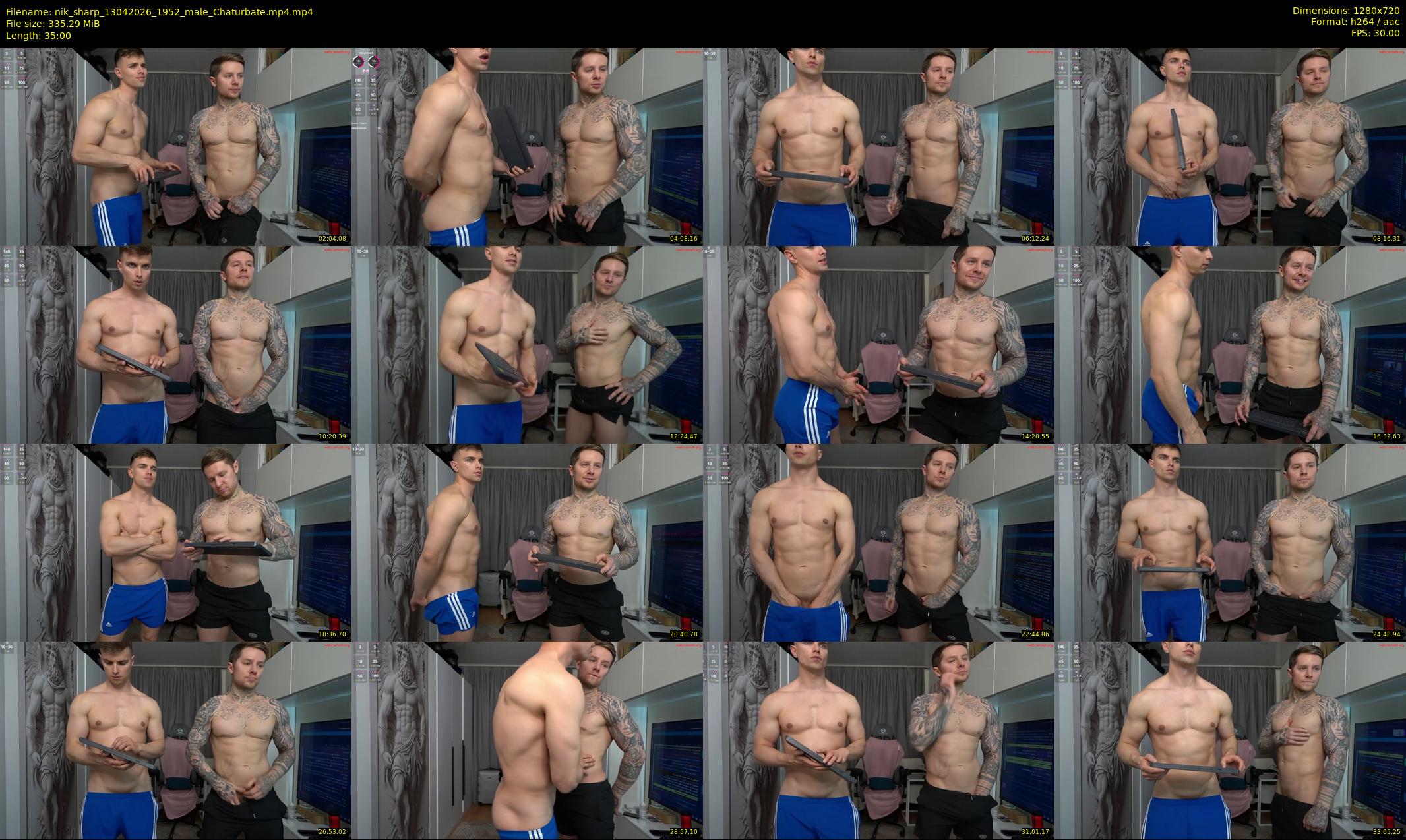 nik_sharp — 35 minute Chaturbate male cam show recording, 720p, Apr 13, 2026