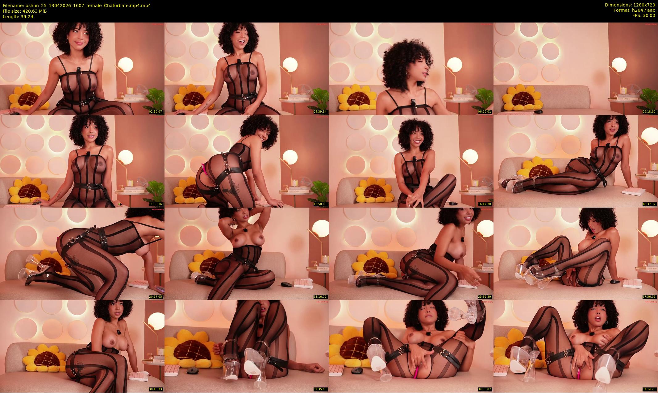 oshun_25 — 40 minute Chaturbate female cam show recording, 720p, Apr 13, 2026