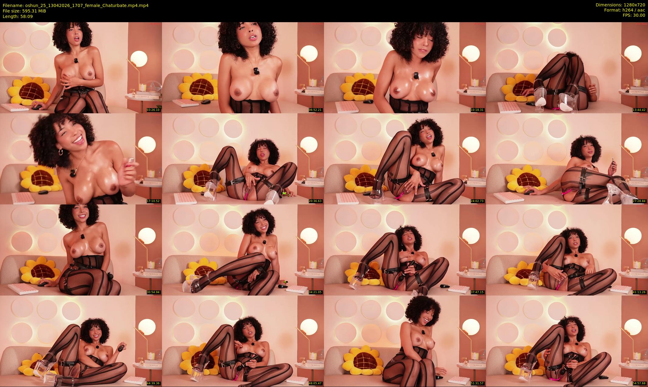 oshun_25 — 59 minute Chaturbate female cam show recording, 720p, Apr 13, 2026