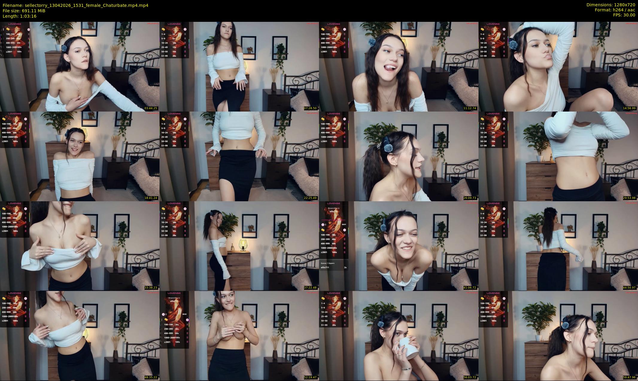 sellectorry — 64 minute Chaturbate female cam show recording, 720p, Apr 13, 2026