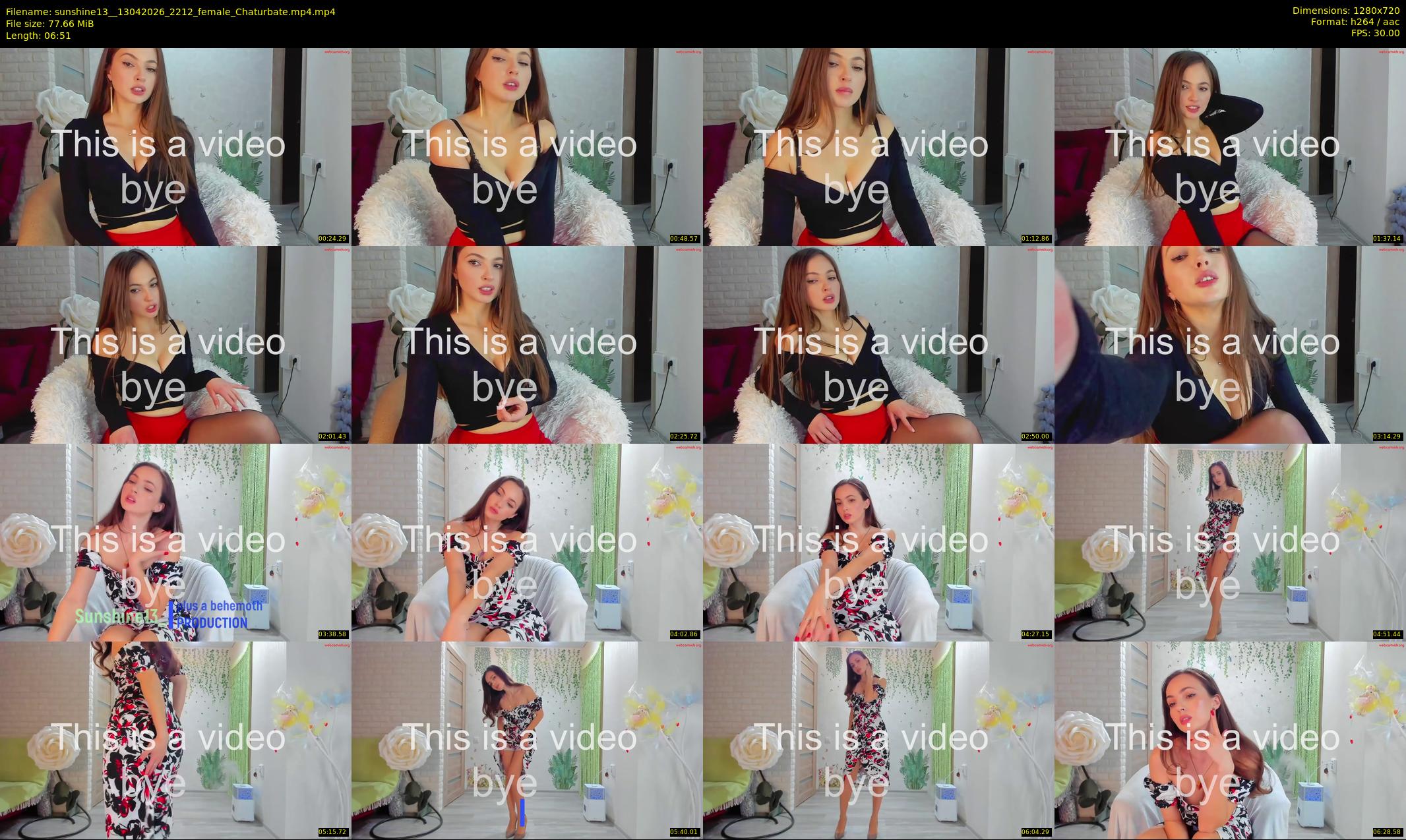 sunshine13_ — 7 minute Chaturbate female cam show recording, 720p, Apr 13, 2026