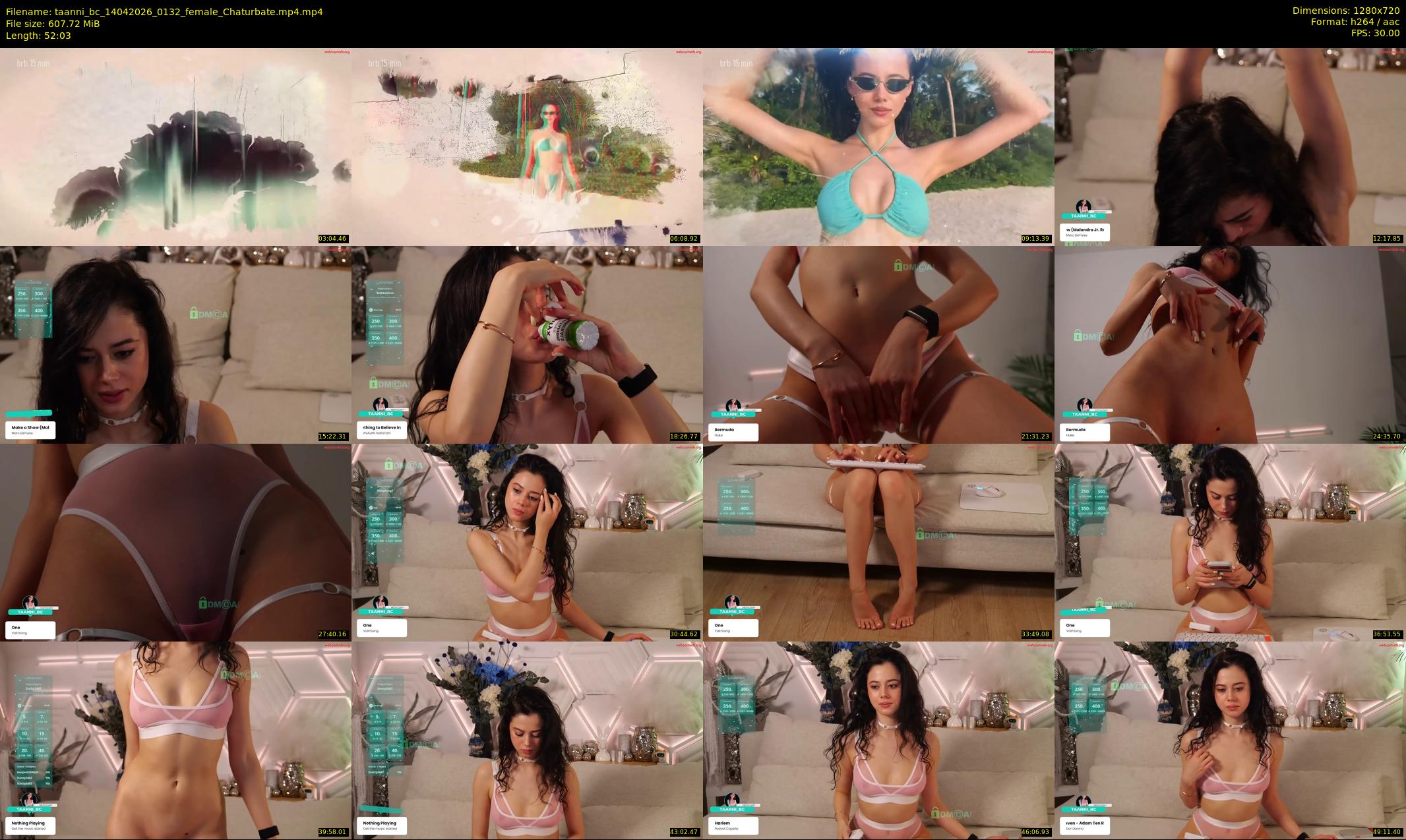 taanni_bc — 53 minute Chaturbate female cam show recording, 720p, Apr 14, 2026