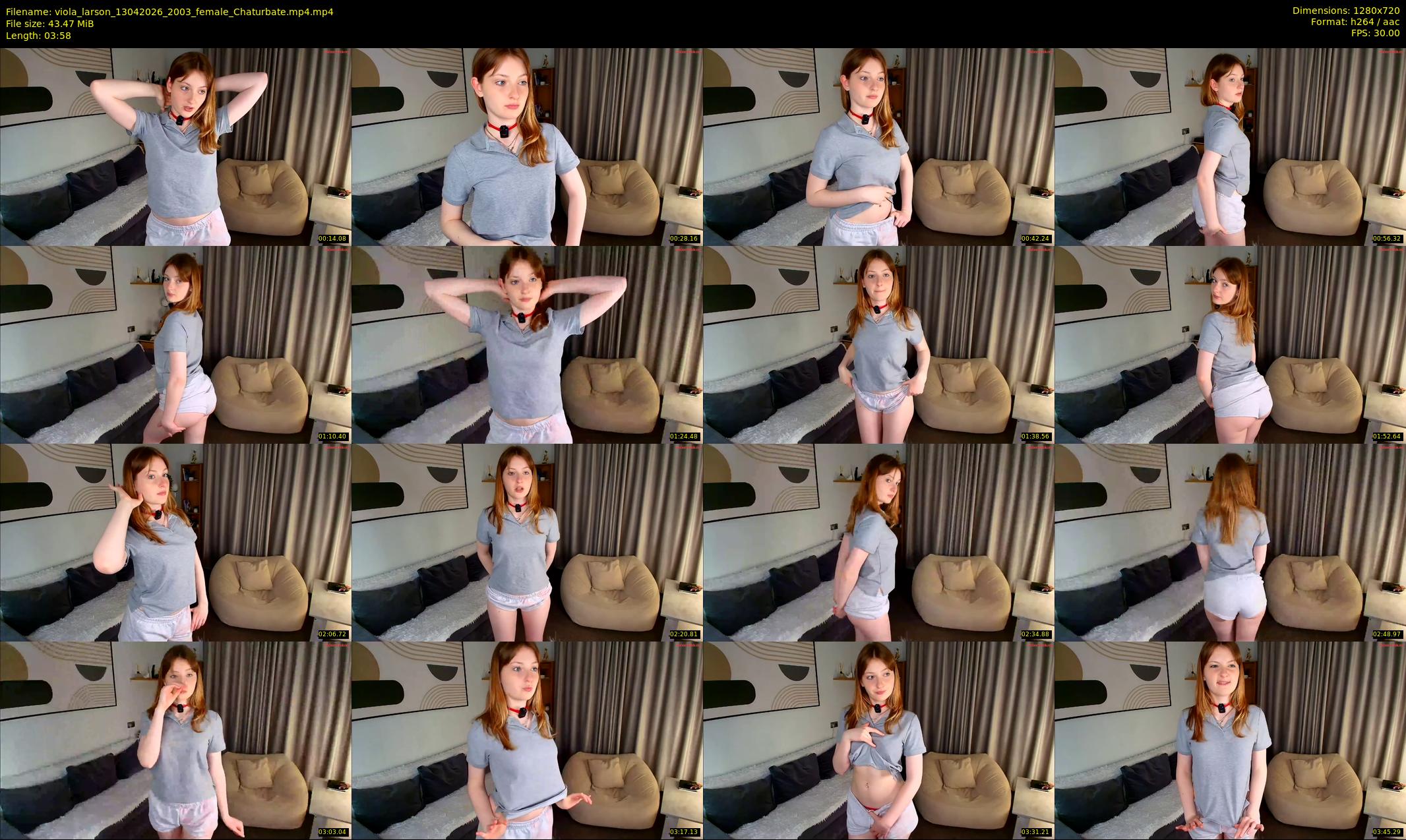 viola_larson — 4 minute Chaturbate female cam show recording, 720p, Apr 13, 2026