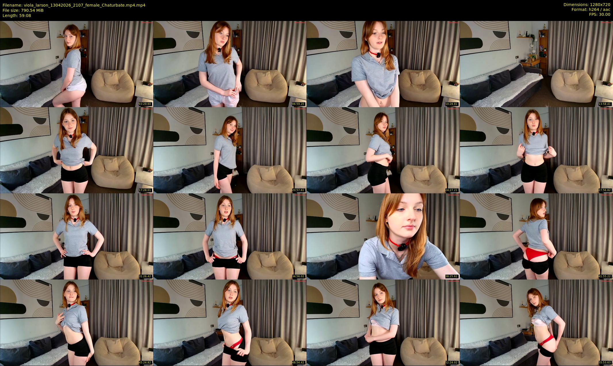 viola_larson — 60 minute Chaturbate female cam show recording, 720p, Apr 13, 2026
