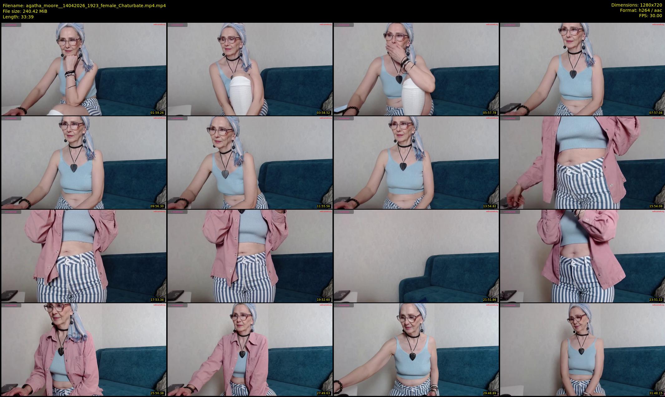 agatha_moore_ — 34 minute Chaturbate female cam show recording, 720p, Apr 14, 2026