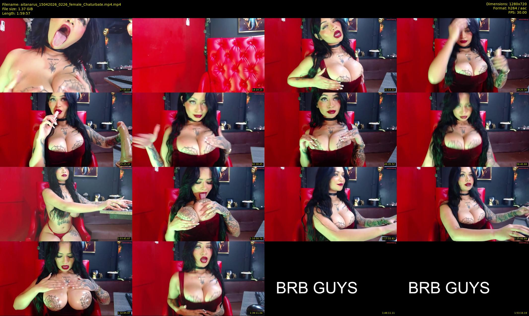 aitanarus — 120 minute Chaturbate female cam show recording, 720p, Apr 15, 2026