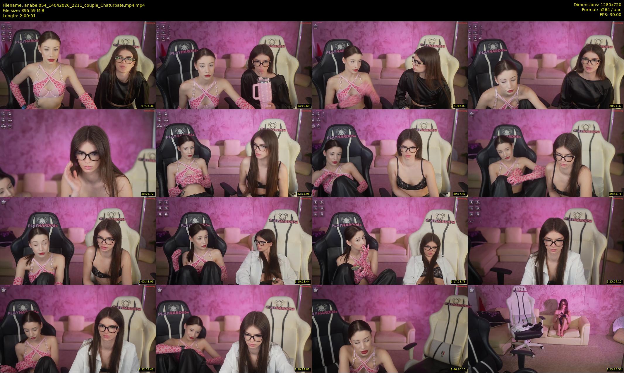 anabel054 — 121 minute Chaturbate female cam show recording, 720p, Apr 14, 2026