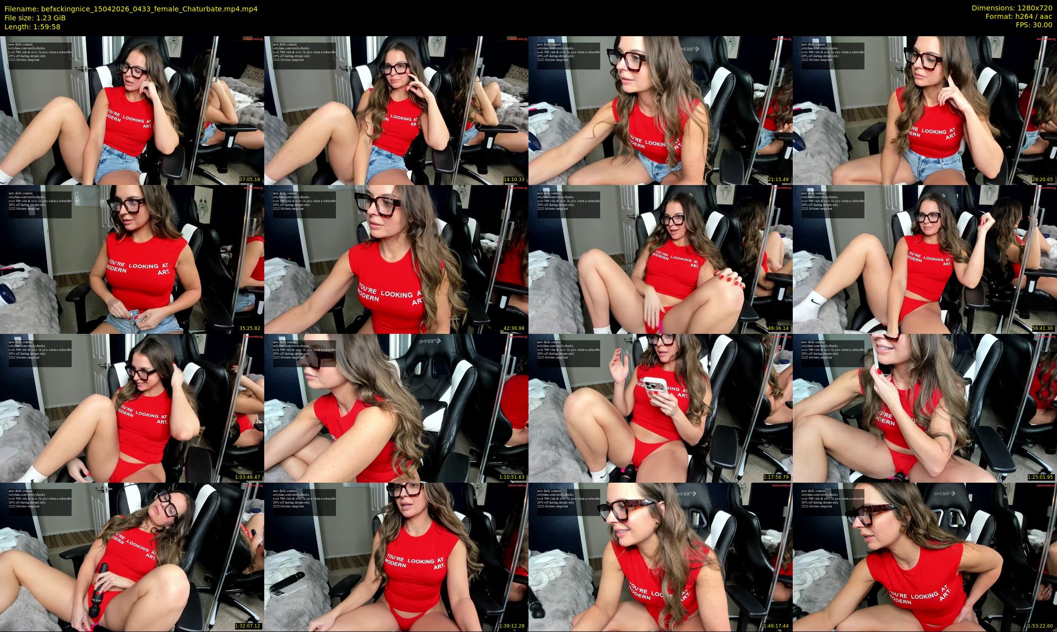 befxckingnice — 120 minute Chaturbate female cam show recording, 720p, Apr 15, 2026