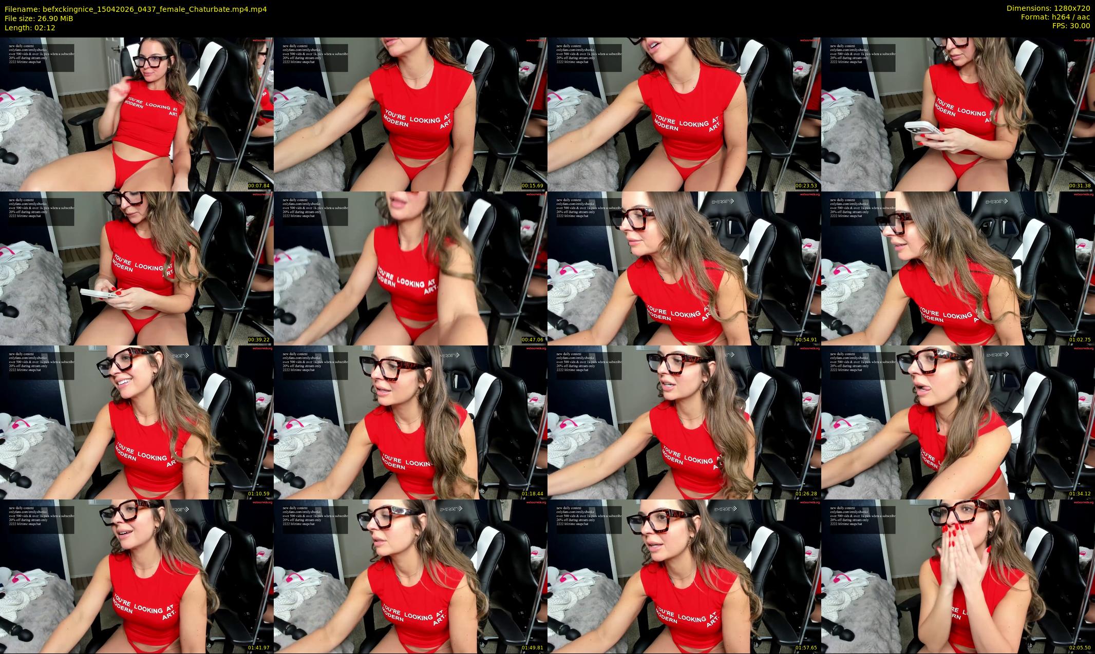 befxckingnice — 3 minute Chaturbate female cam show recording, 720p, Apr 15, 2026