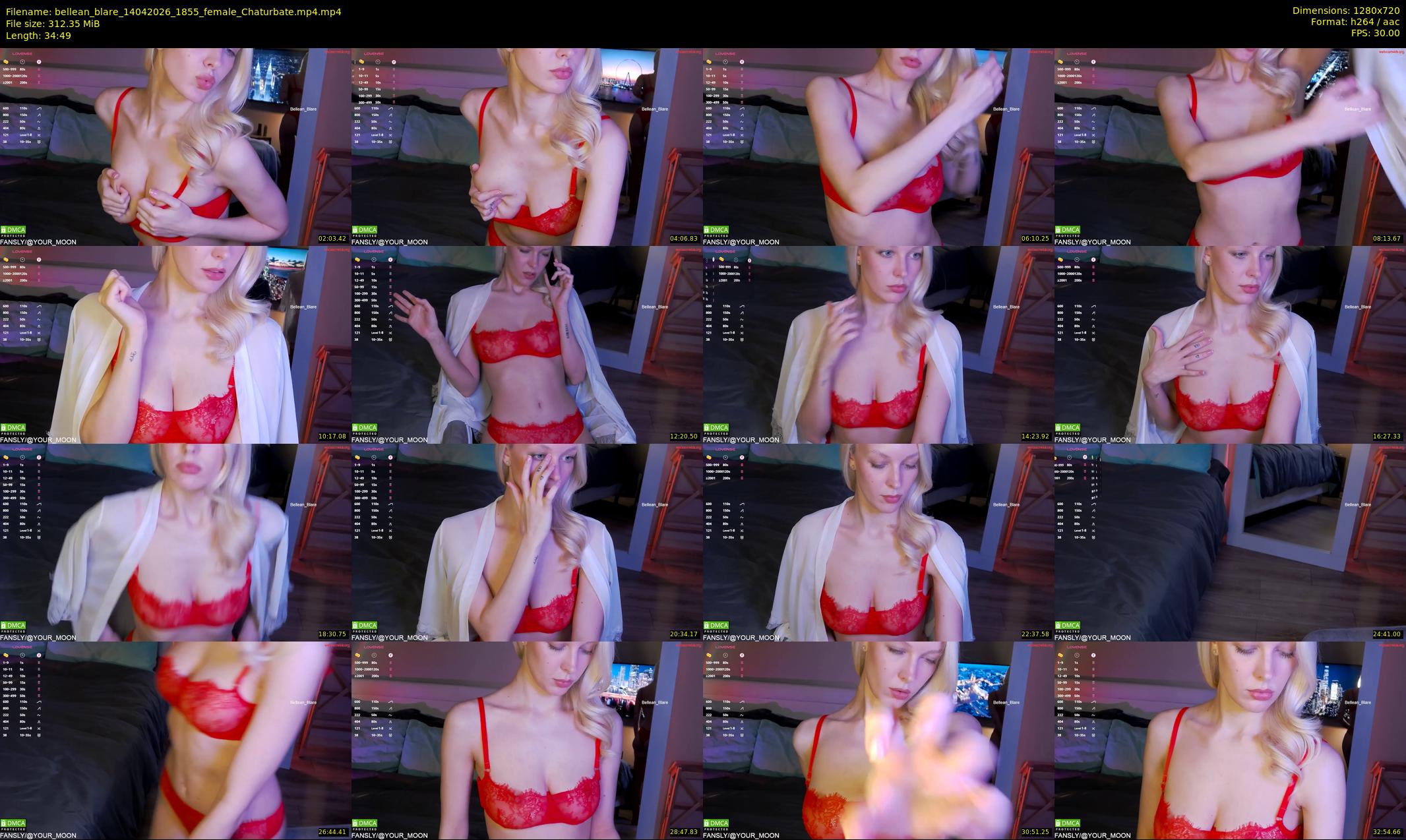 bellean_blare — 35 minute Chaturbate female cam show recording, 720p, Apr 14, 2026