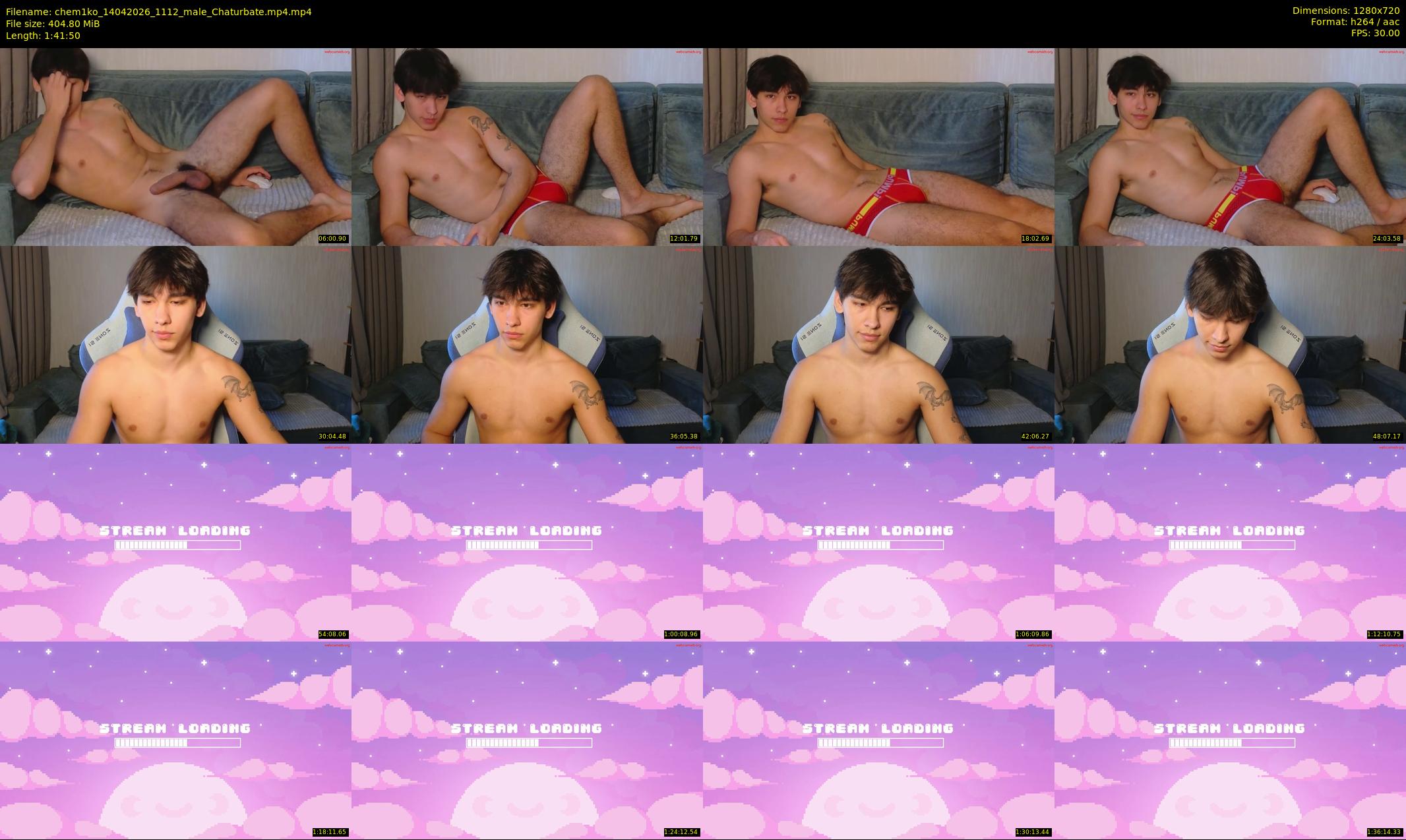chem1ko — 102 minute Chaturbate male cam show recording, 720p, Apr 14, 2026