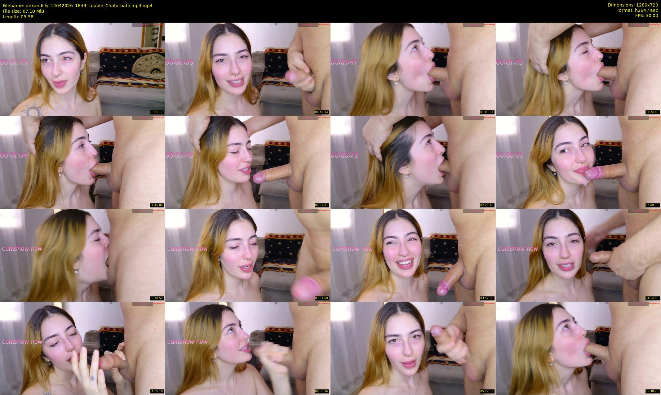 dexandlily — 6 minute Chaturbate couple cam show recording, 720p, Apr 14, 2026