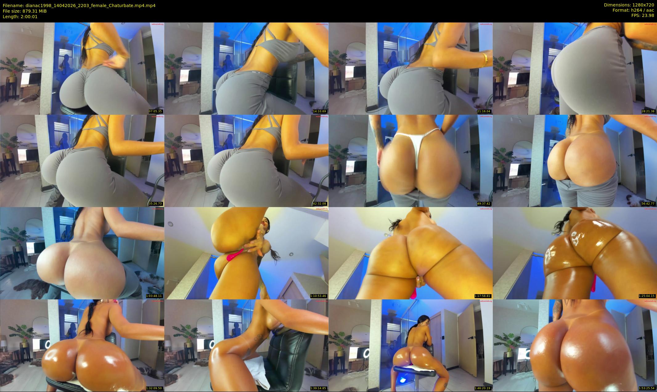 dianac1998 — 121 minute Chaturbate female cam show recording, 720p, Apr 14, 2026