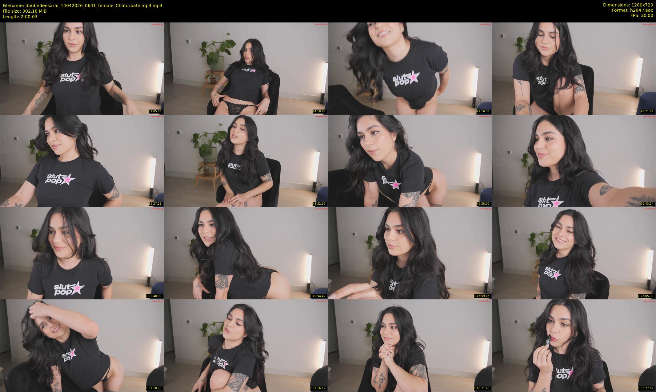 doubedeesarai — 121 minute Chaturbate female cam show recording, 720p, Apr 14, 2026