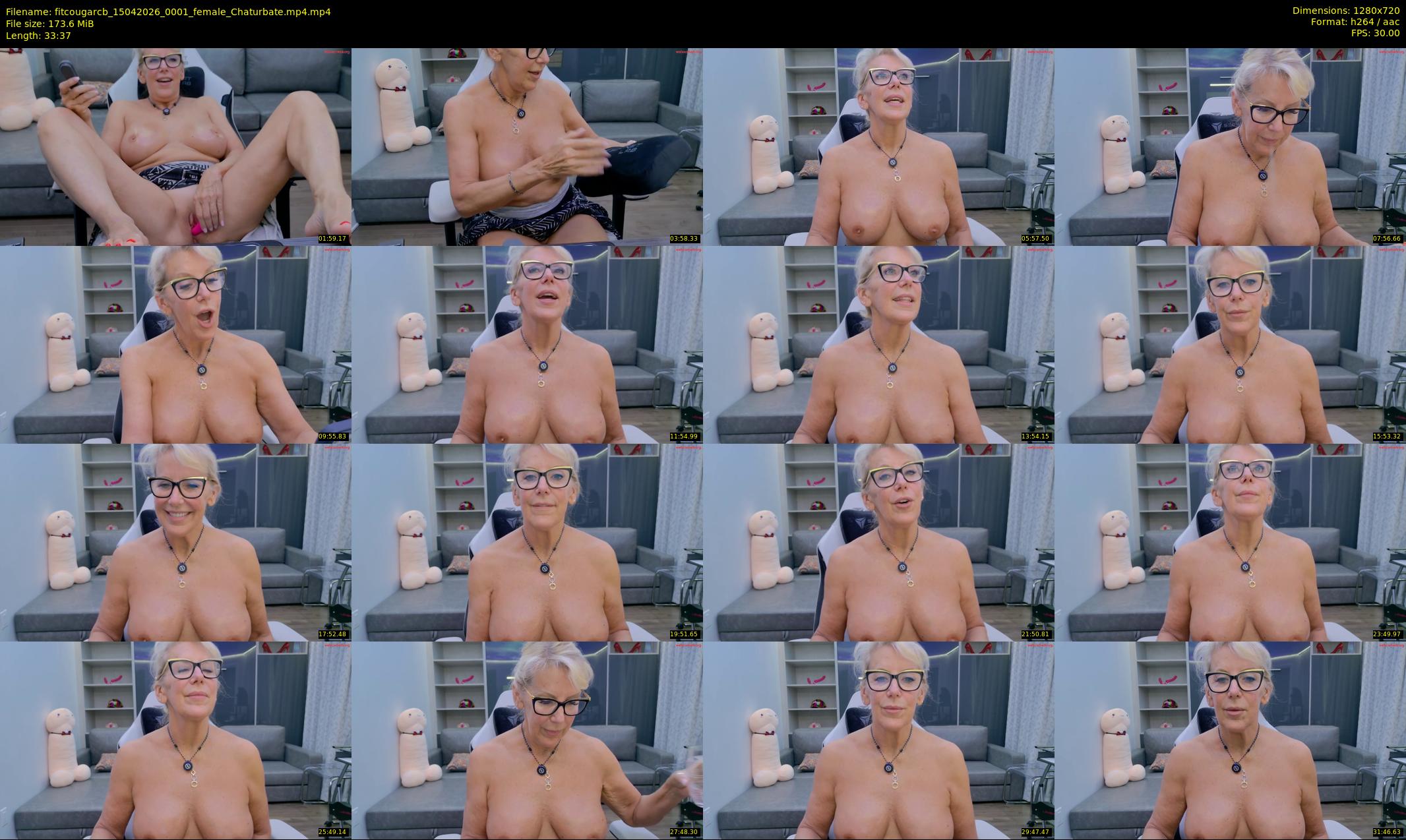 fitcougarcb — 34 minute Chaturbate female cam show recording, 720p, Apr 15, 2026