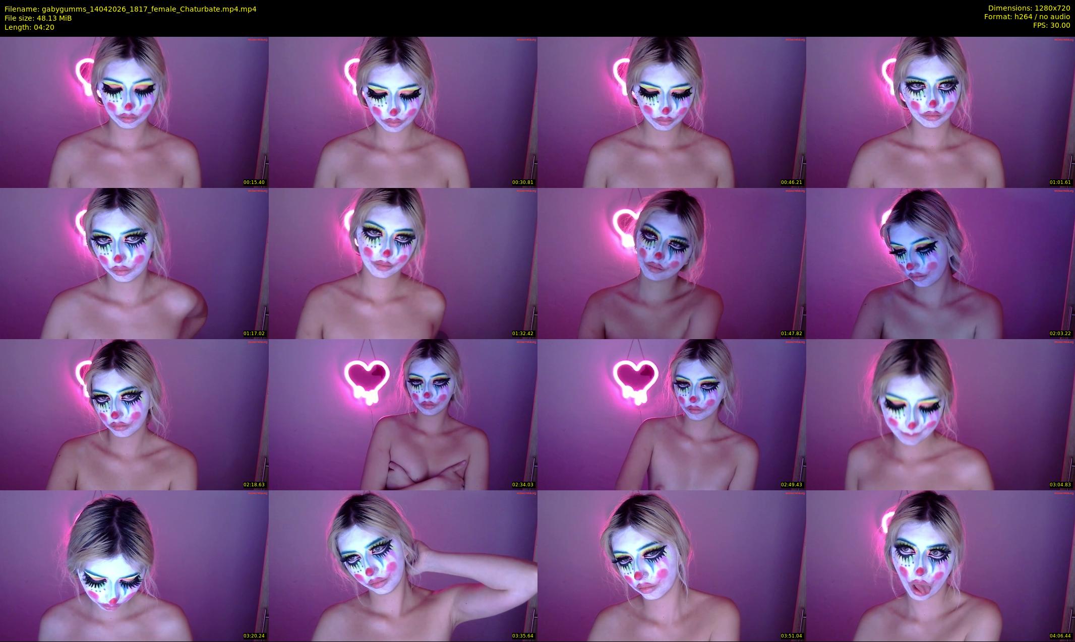 gabygumms — 5 minute Chaturbate female cam show recording, 720p, Apr 14, 2026