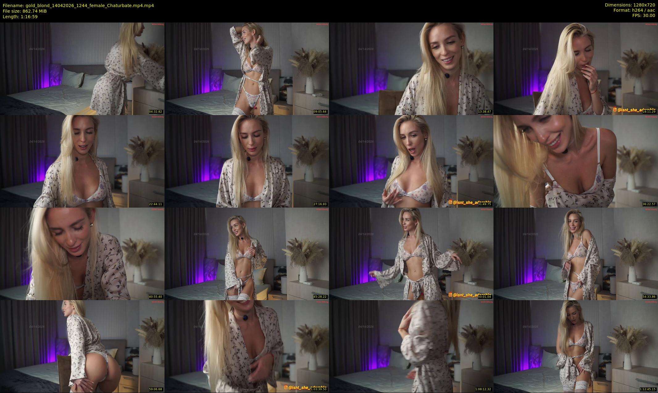 gold_blond — 77 minute Chaturbate female cam show recording, 720p, Apr 14, 2026