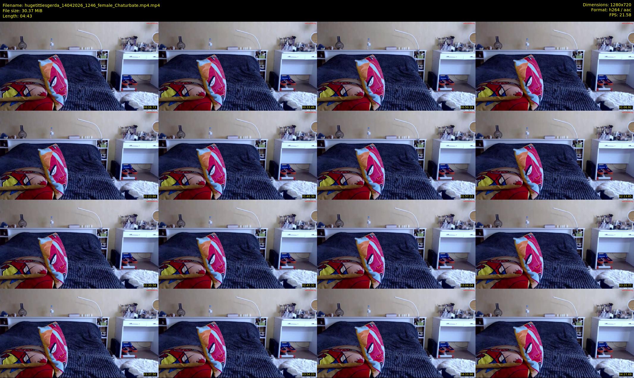 hugetittiesgerda — 5 minute Chaturbate female cam show recording, 720p, Apr 14, 2026