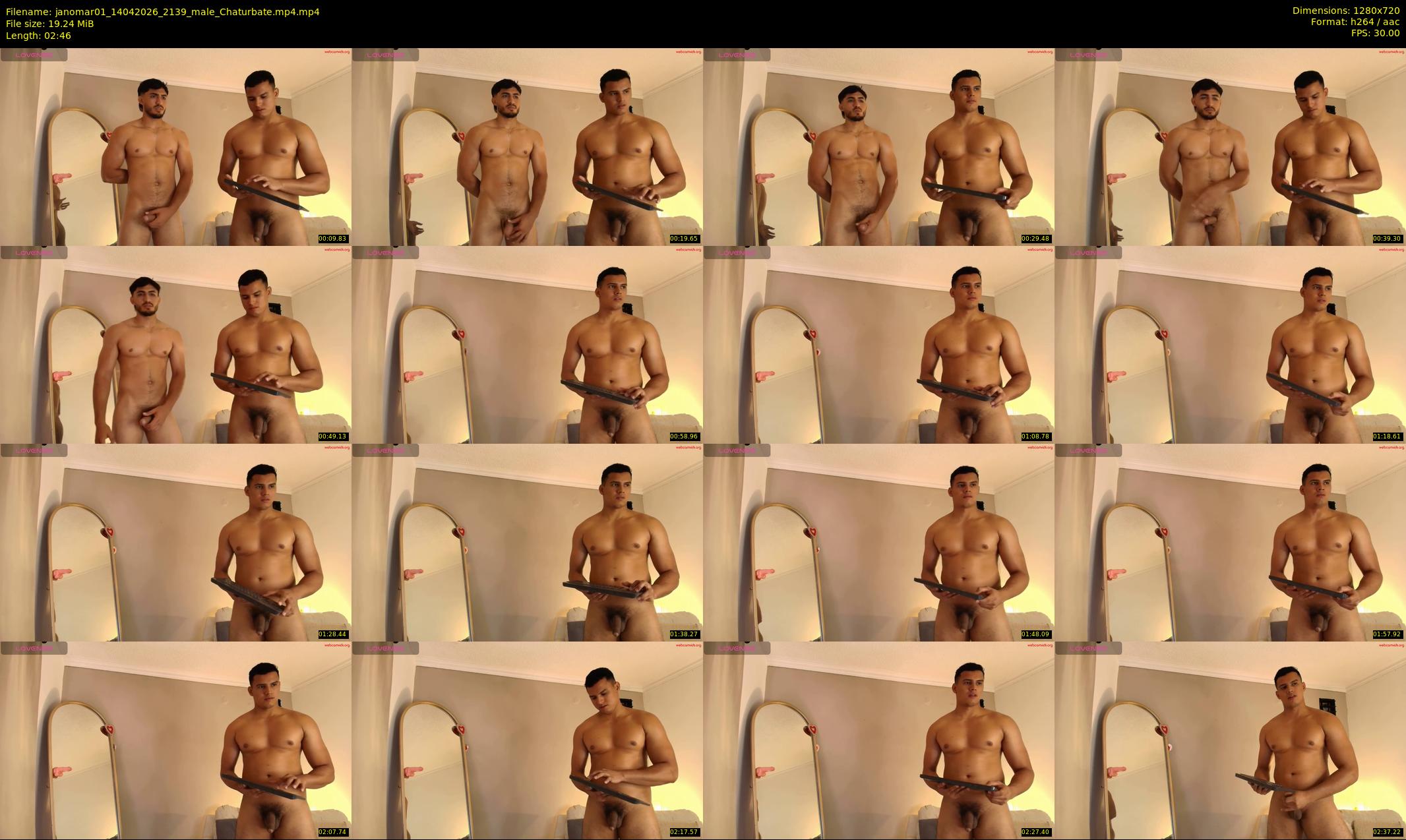 janomar01 — 3 minute Chaturbate male cam show recording, 720p, Apr 14, 2026