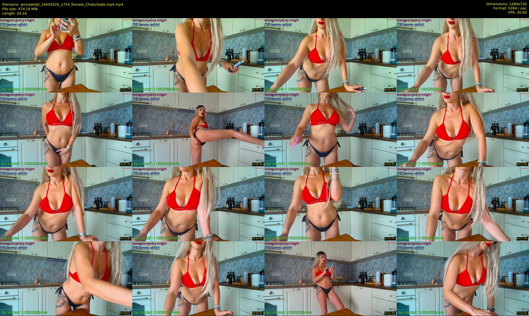 jennywildd — 35 minute Chaturbate female cam show recording, 720p, Apr 14, 2026