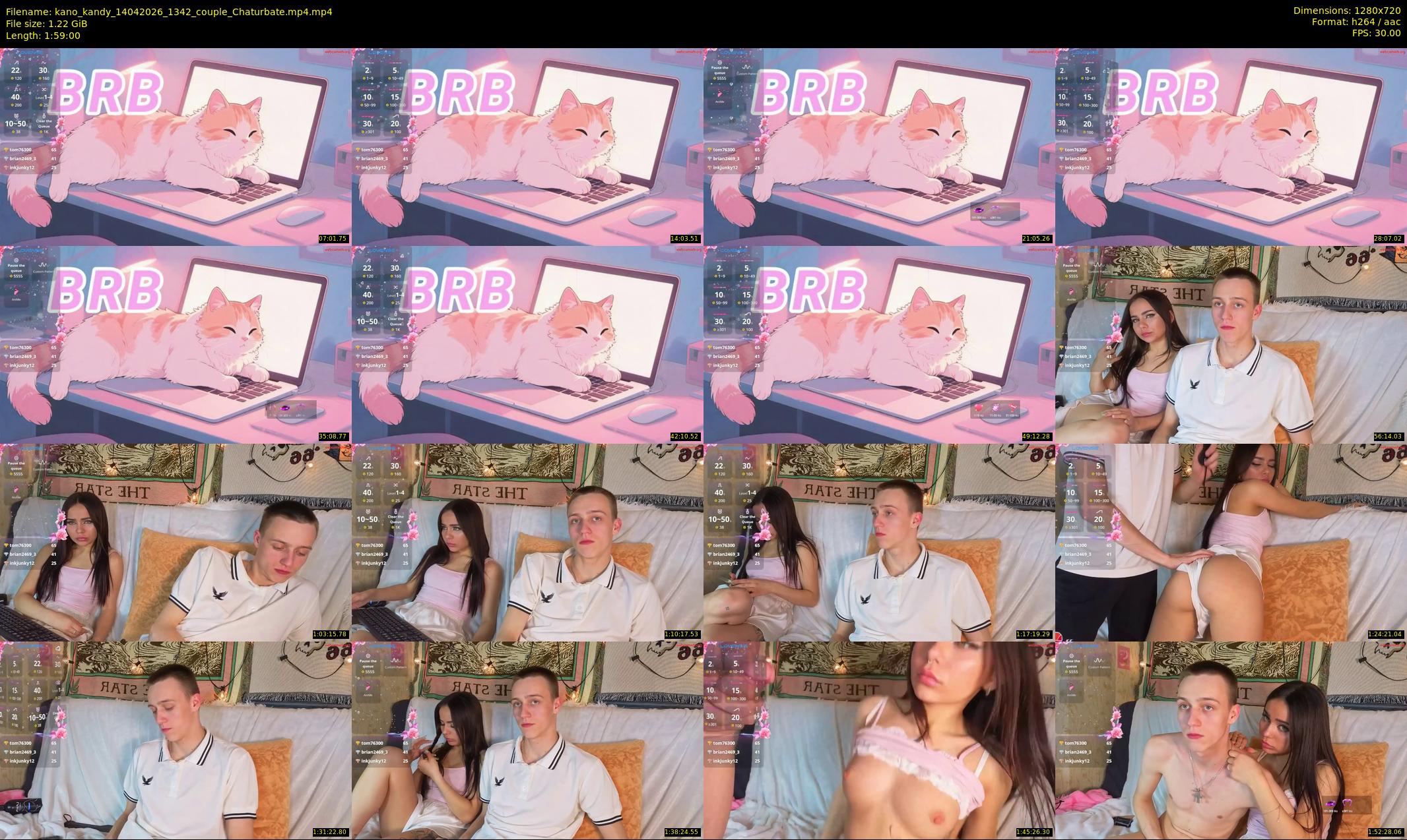 kano_kandy — 119 minute Chaturbate couple cam show recording, 720p, Apr 14, 2026