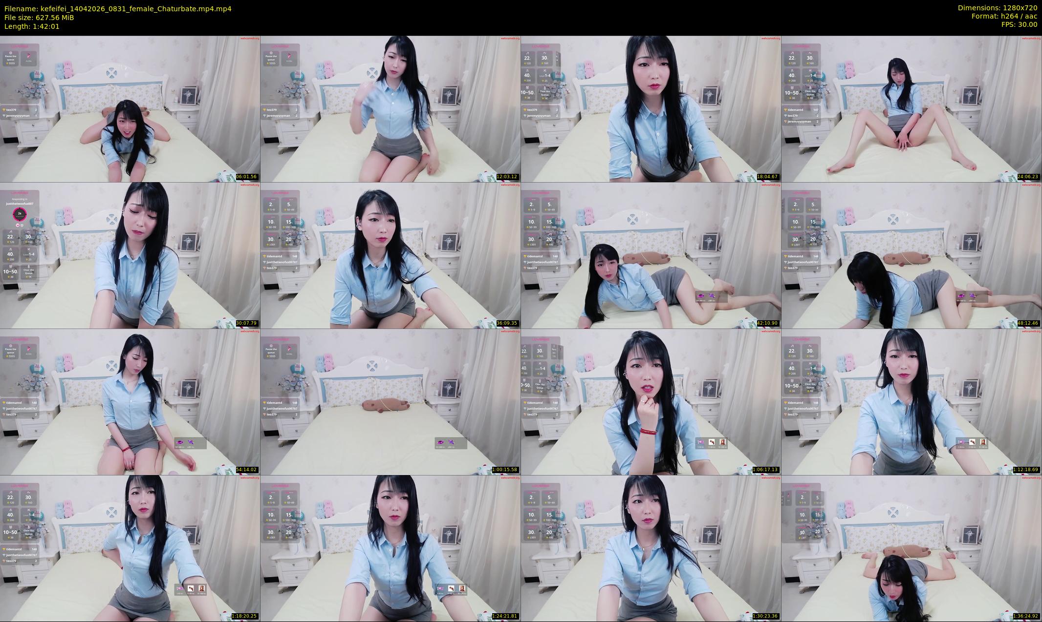 kefeifei — 103 minute Chaturbate female cam show recording, 720p, Apr 14, 2026