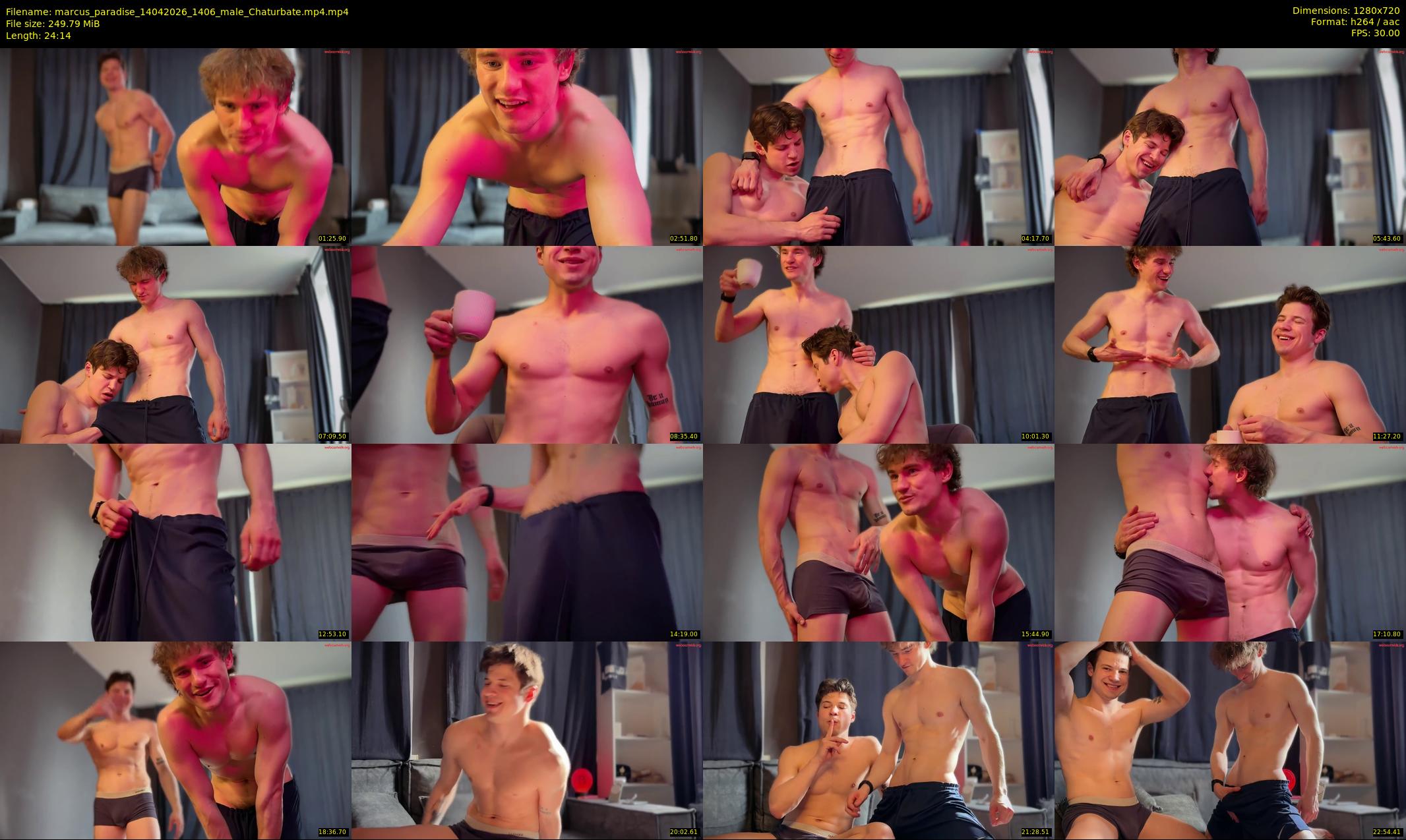 marcus_paradise — 25 minute Chaturbate male cam show recording, 720p, Apr 14, 2026
