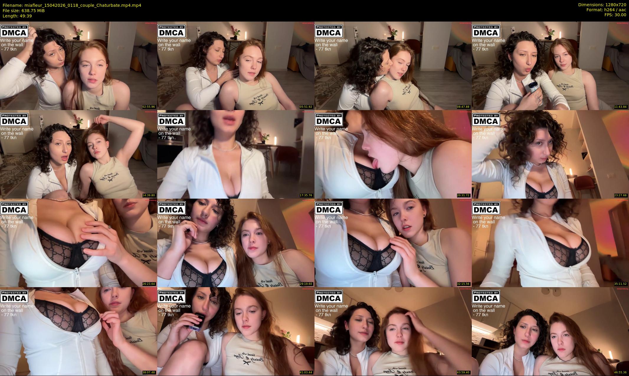 miafleur — 50 minute Chaturbate female cam show recording, 720p, Apr 15, 2026