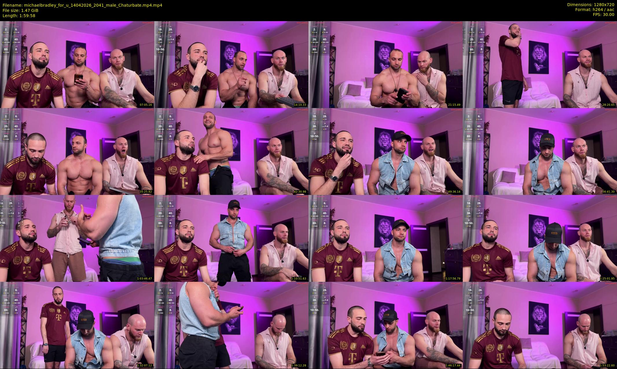 michaelbradley_for_u — 120 minute Chaturbate male cam show recording, 720p, Apr 14, 2026
