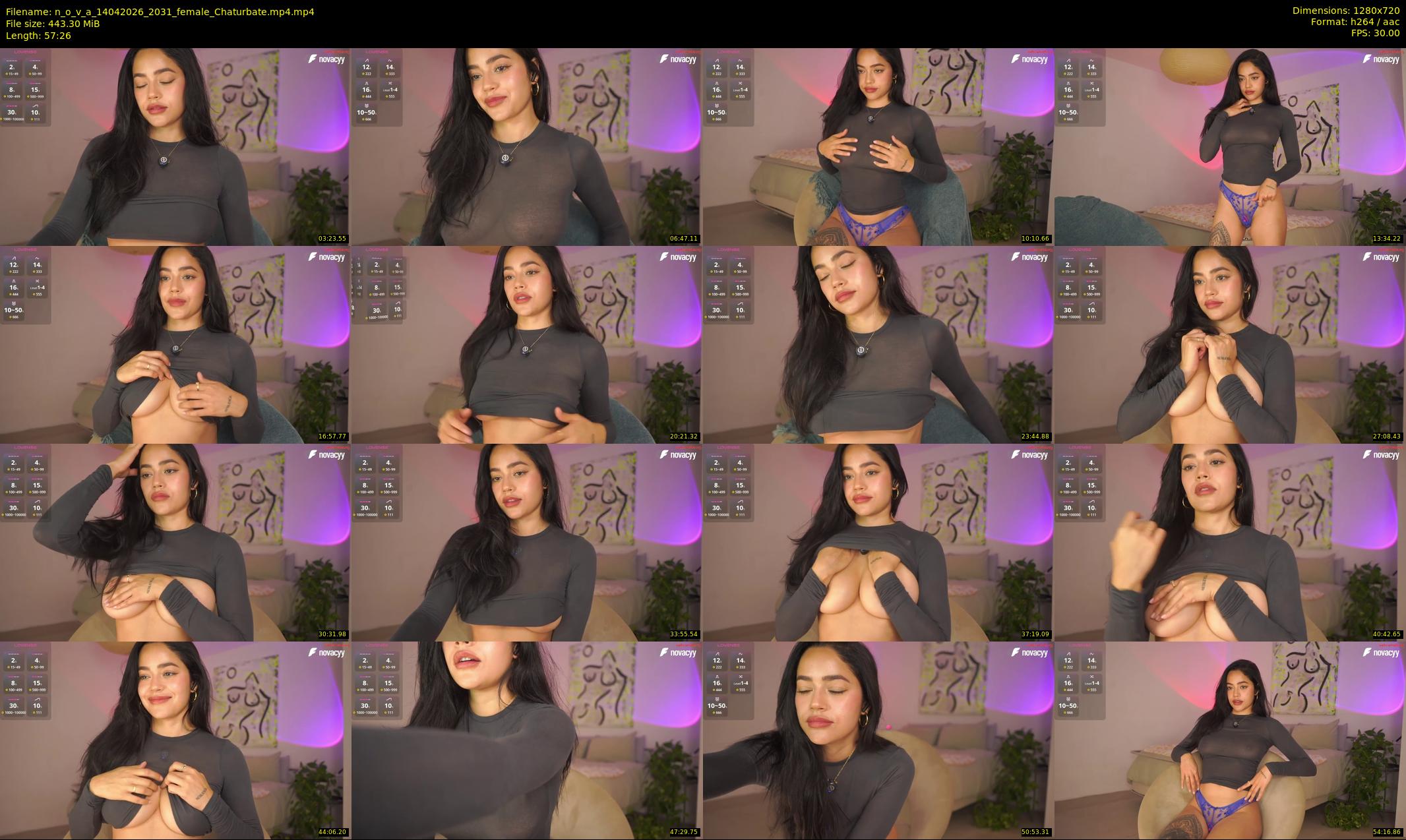 n_o_v_a — 58 minute Chaturbate female cam show recording, 720p, Apr 14, 2026