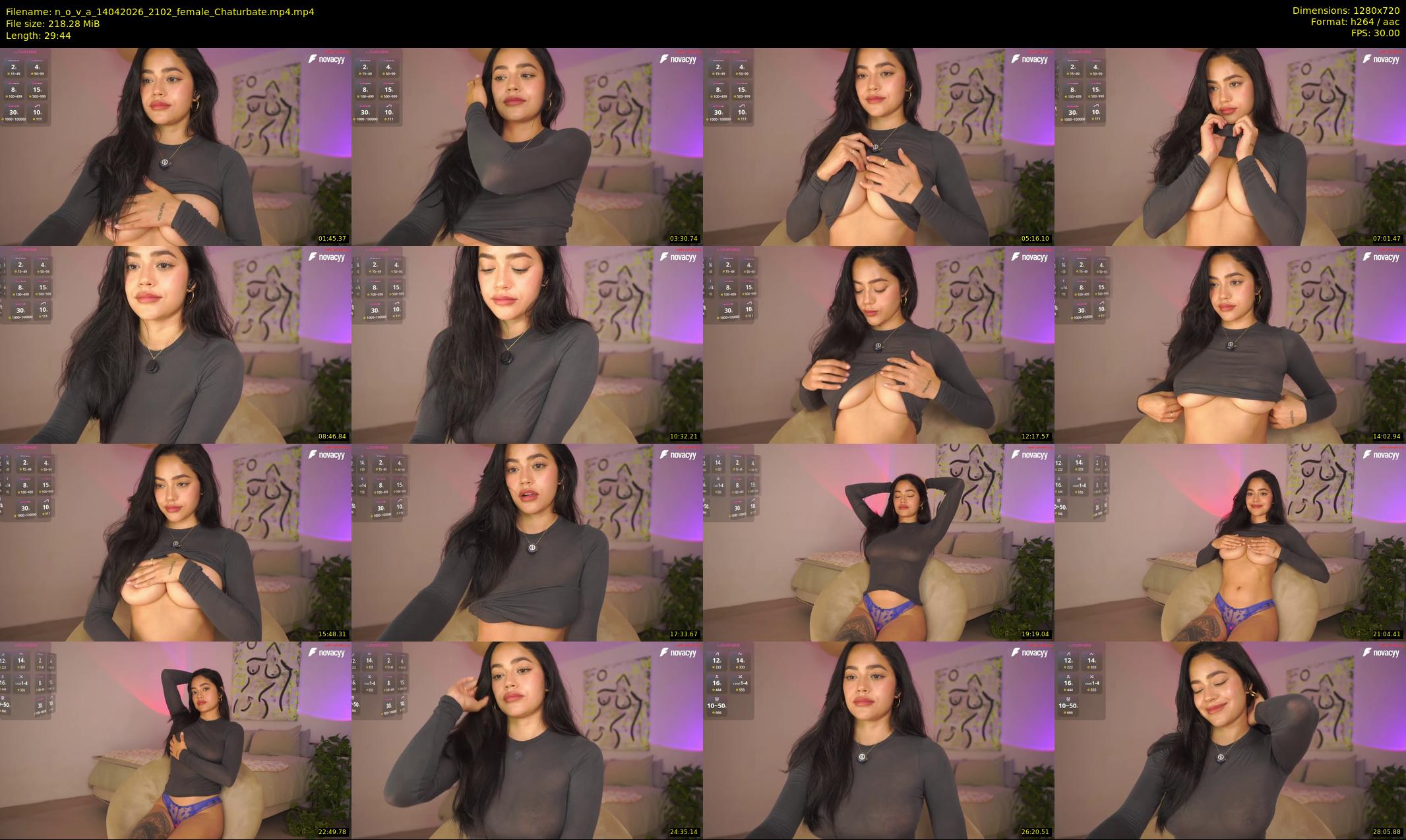 n_o_v_a — 30 minute Chaturbate female cam show recording, 720p, Apr 14, 2026