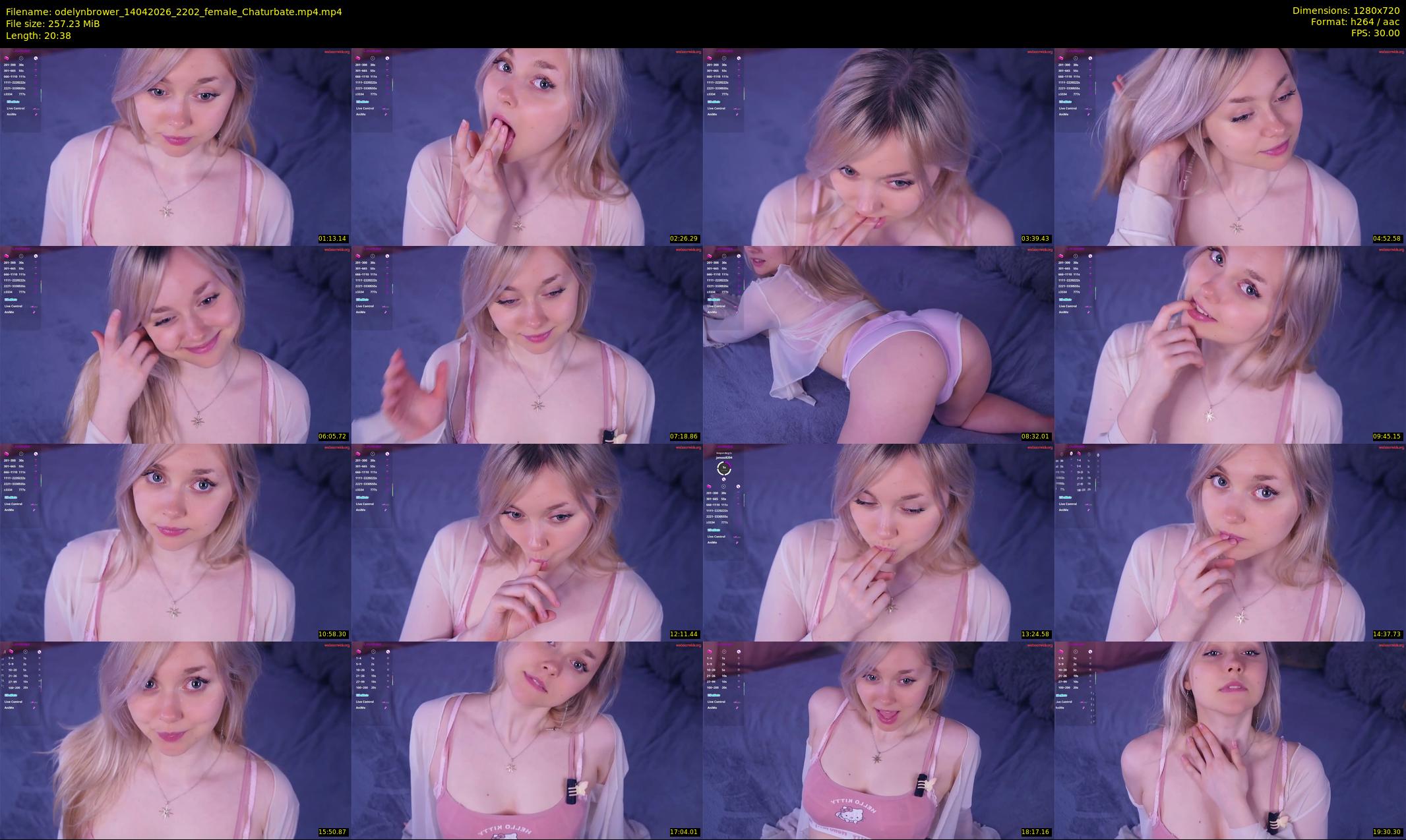 odelynbrower — 21 minute Chaturbate female cam show recording, 720p, Apr 14, 2026