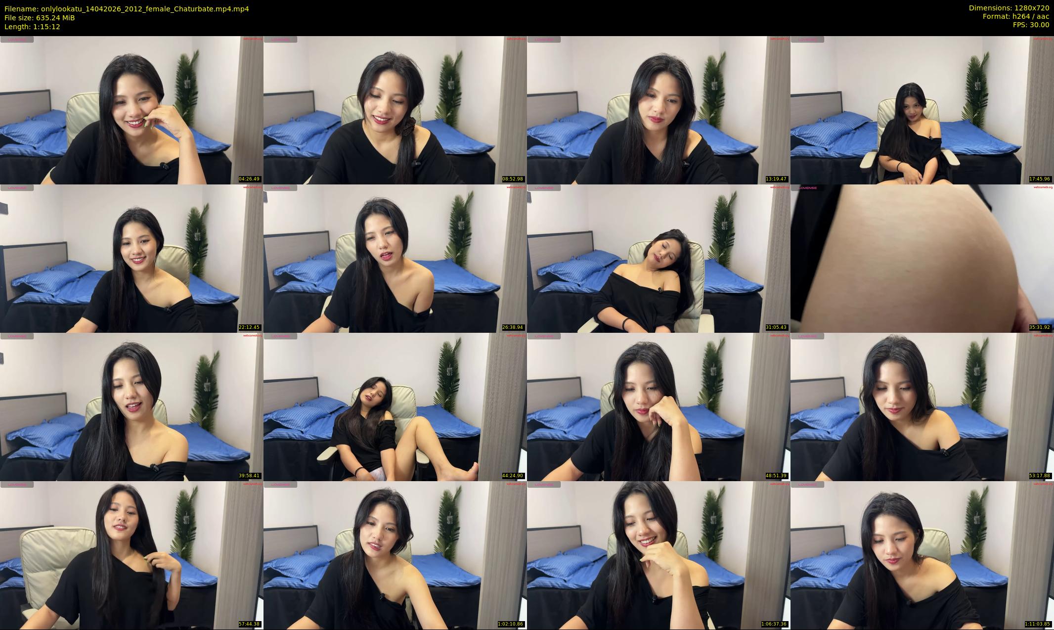 onlylookatu — 76 minute Chaturbate female cam show recording, 720p, Apr 14, 2026