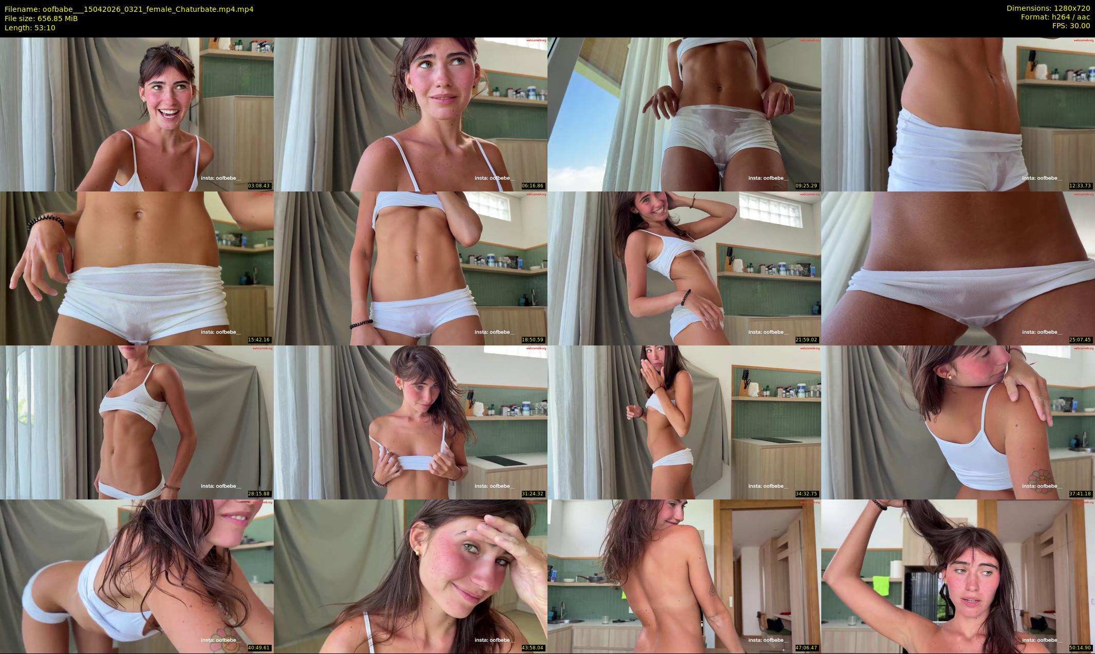 oofbabe__ — 54 minute Chaturbate female cam show recording, 720p, Apr 15, 2026