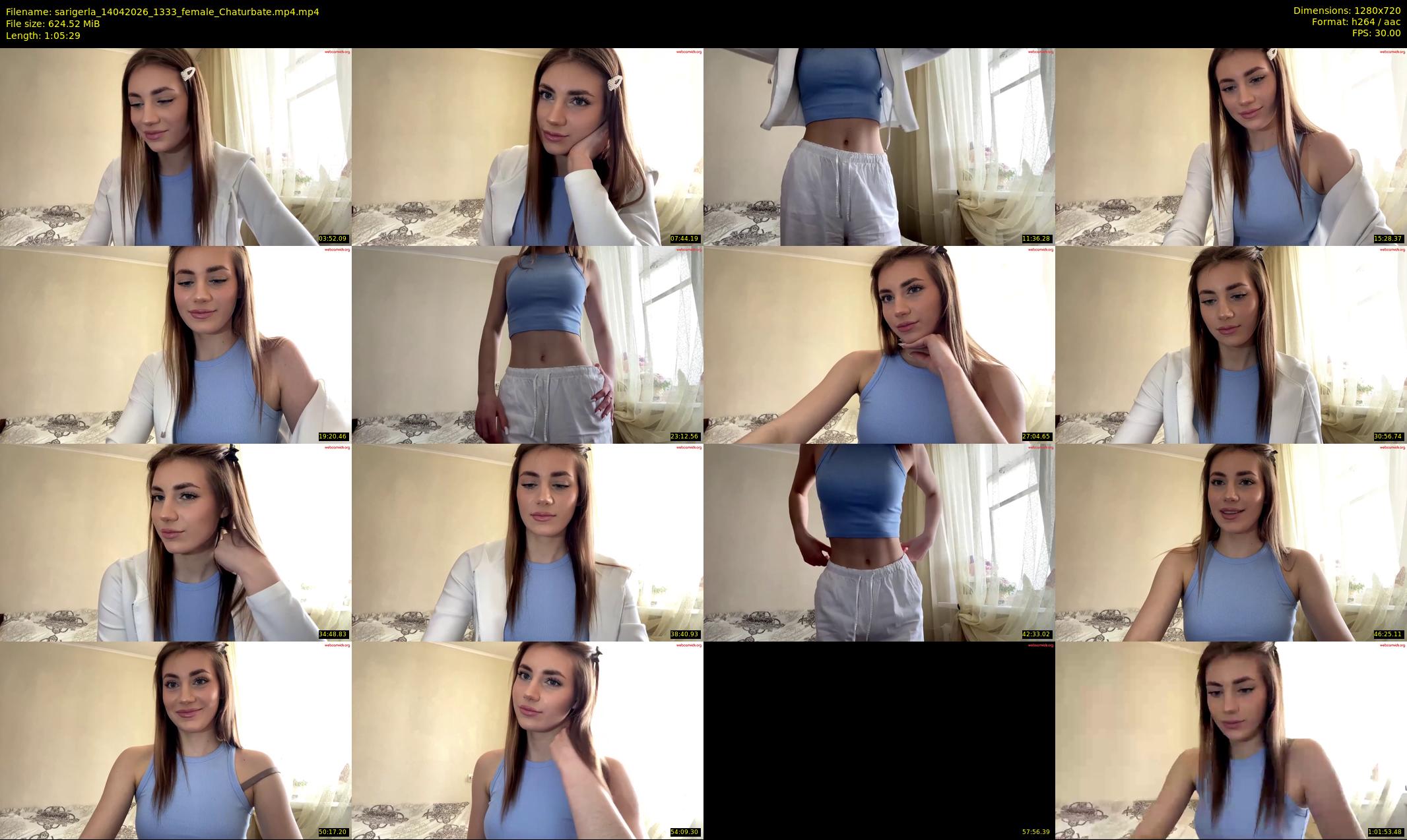 sarigerla — 66 minute Chaturbate female cam show recording, 720p, Apr 14, 2026