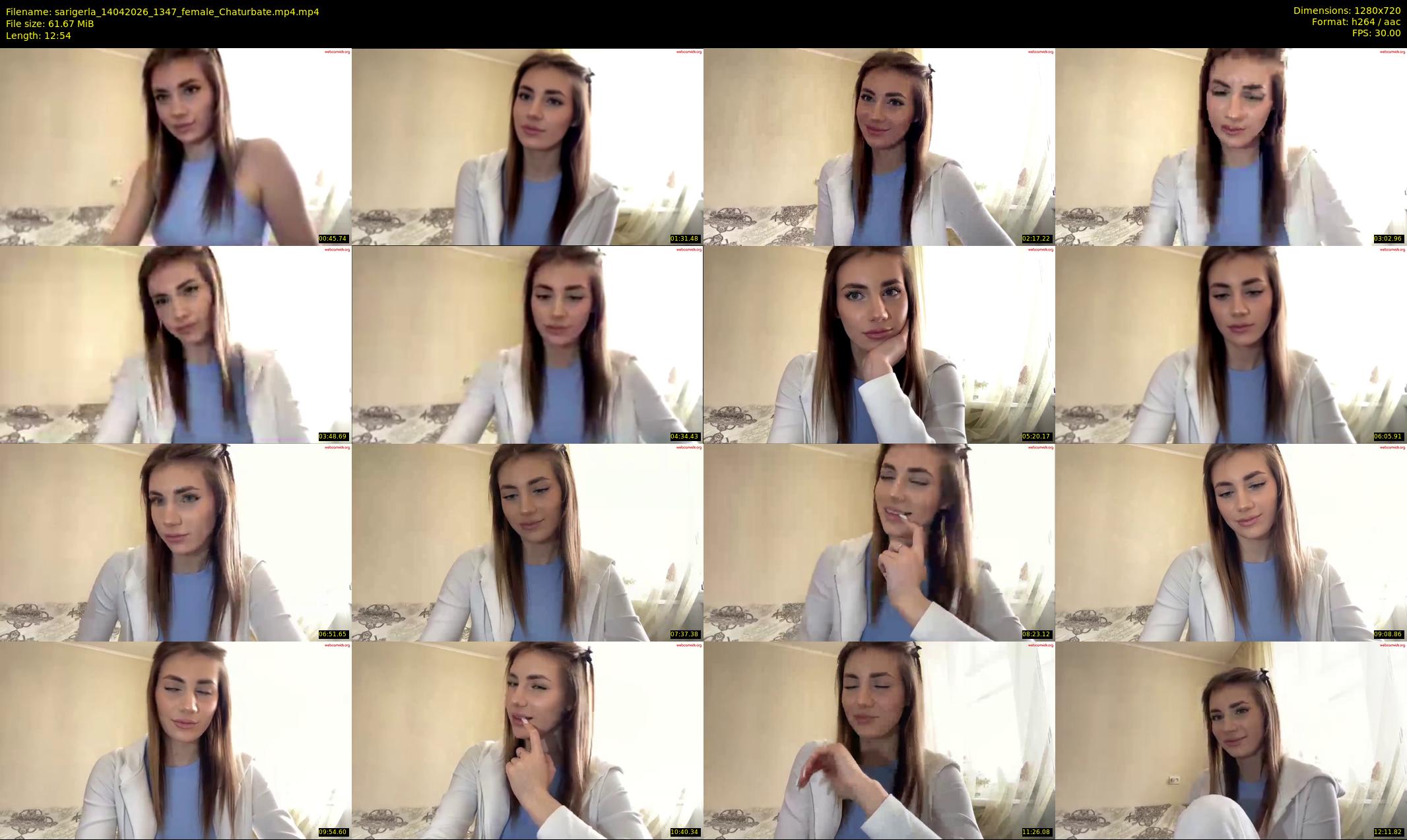 sarigerla — 13 minute Chaturbate female cam show recording, 720p, Apr 14, 2026