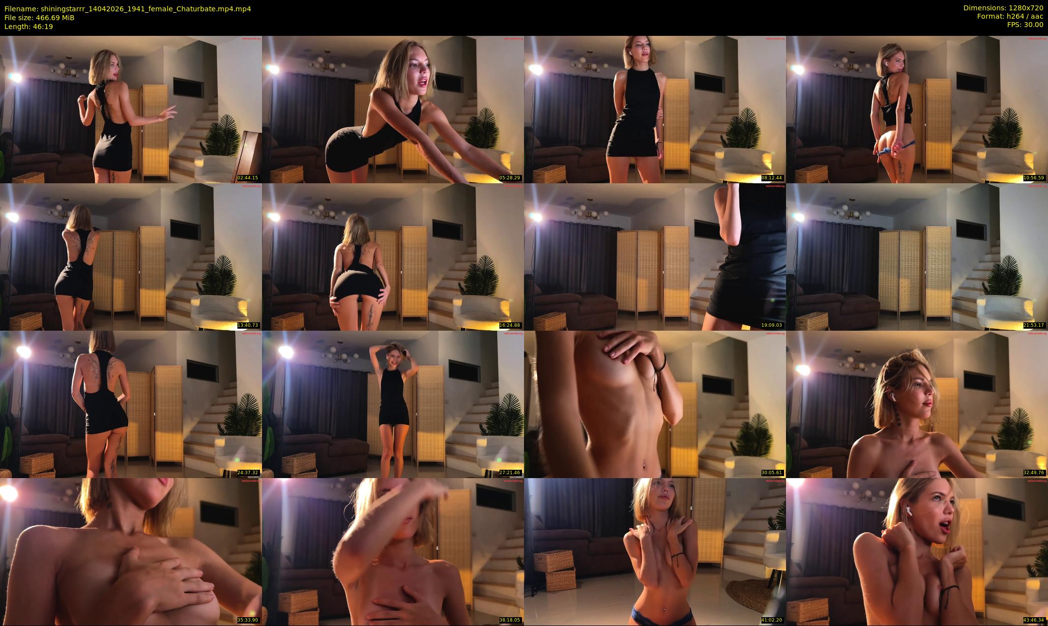 shiningstarrr — 47 minute Chaturbate female cam show recording, 720p, Apr 14, 2026