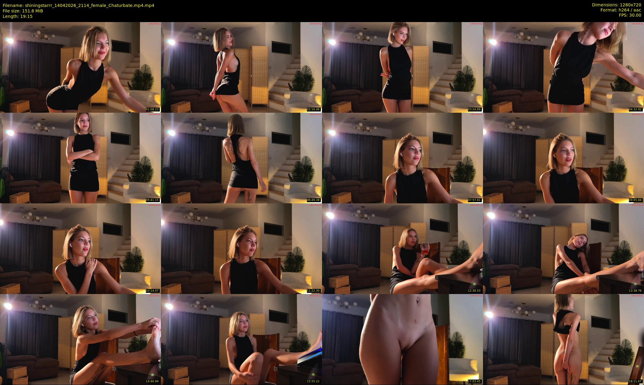 shiningstarrr — 20 minute Chaturbate female cam show recording, 720p, Apr 14, 2026