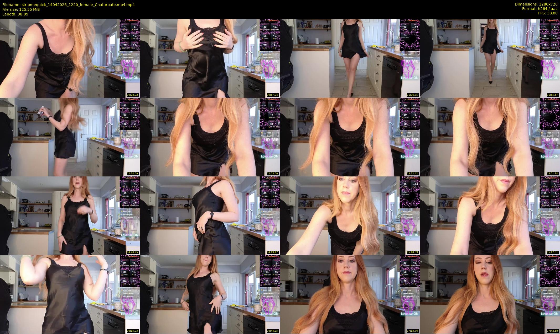 stripmequick — 9 minute Chaturbate female cam show recording, 720p, Apr 14, 2026