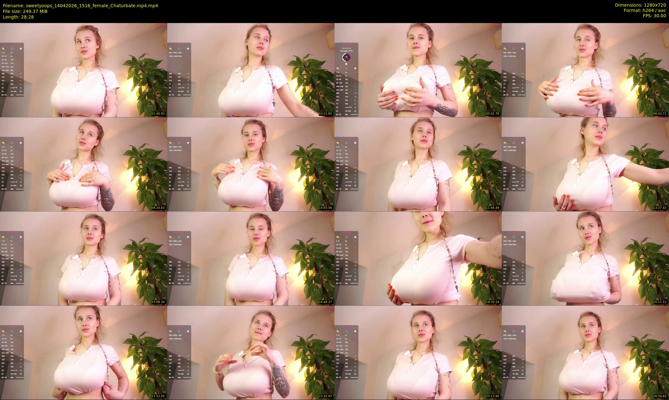 sweetyoops — 29 minute Chaturbate female cam show recording, 720p, Apr 14, 2026
