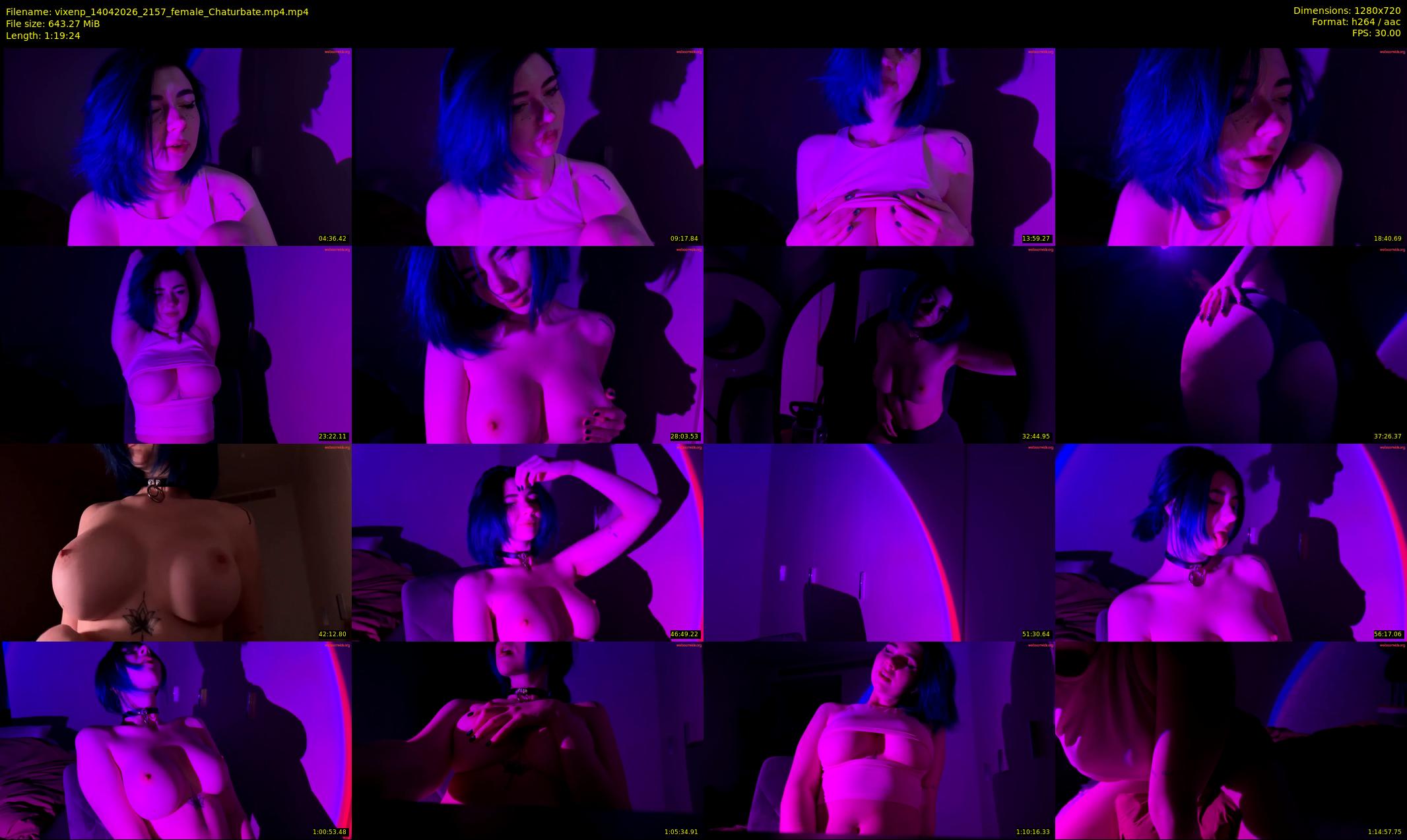 vixenp — 80 minute Chaturbate female cam show recording, 720p, Apr 14, 2026